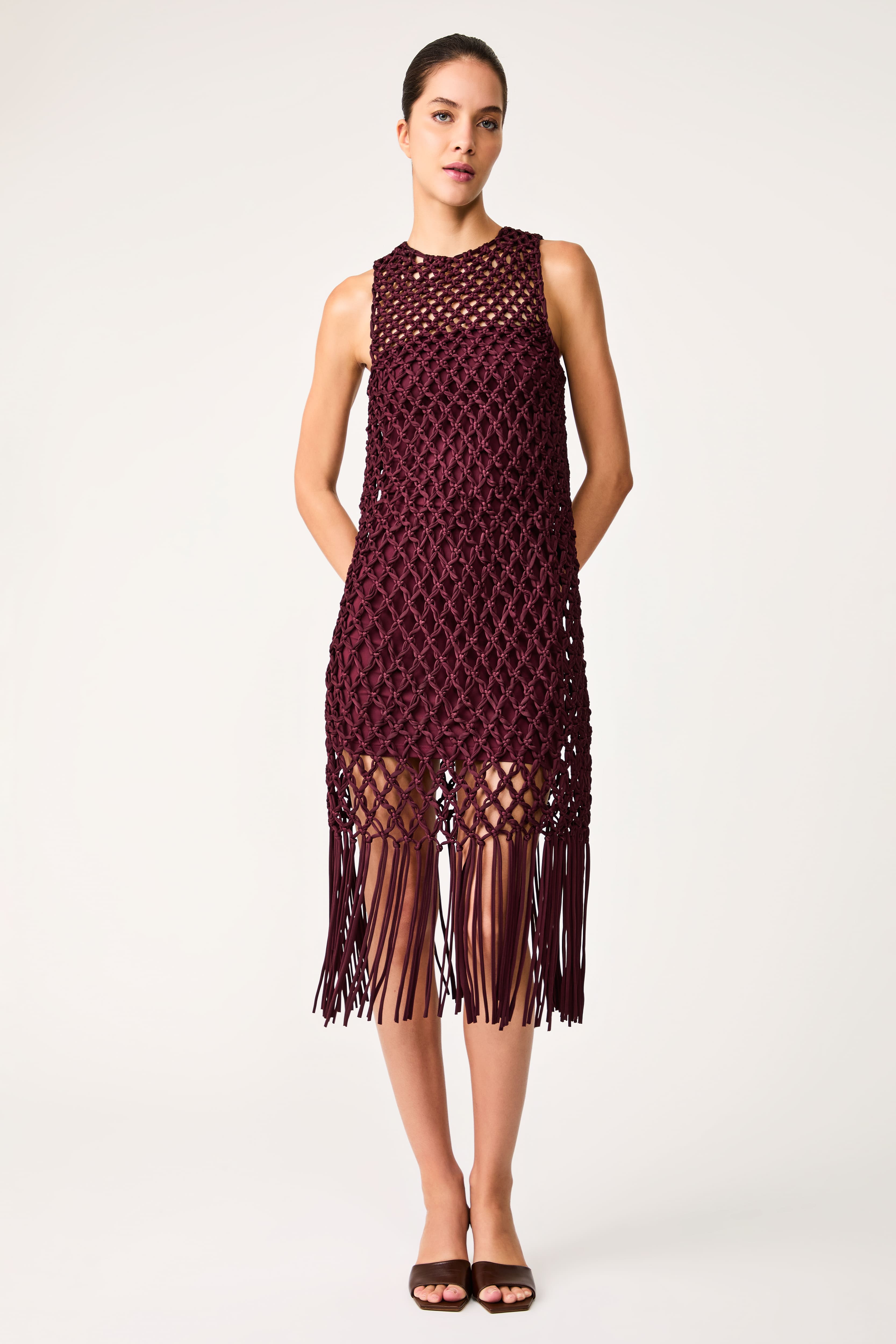 Vestido Midi Macramê La Nasse Bourgogne