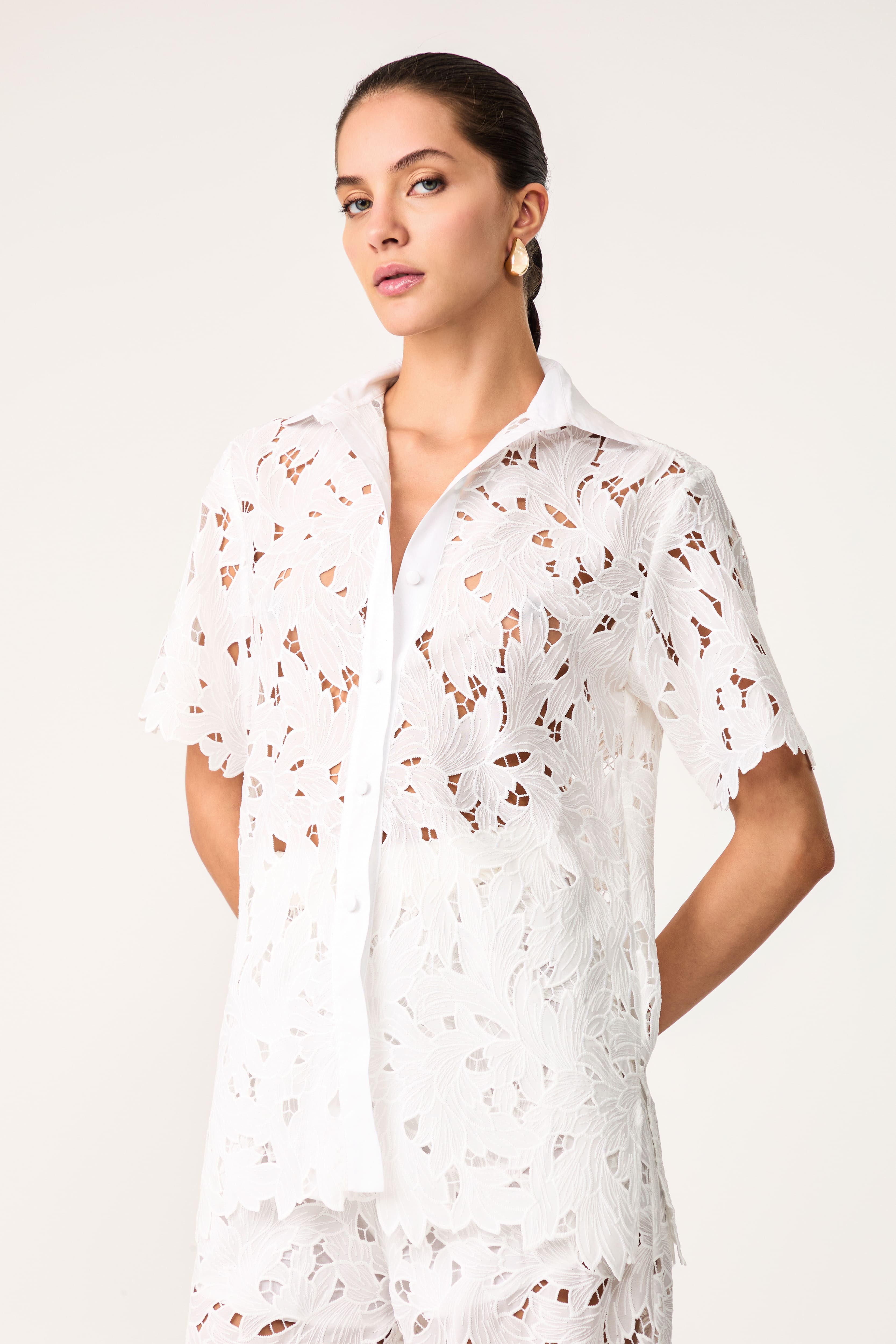 Camisa Richelieu Les Algues Off White