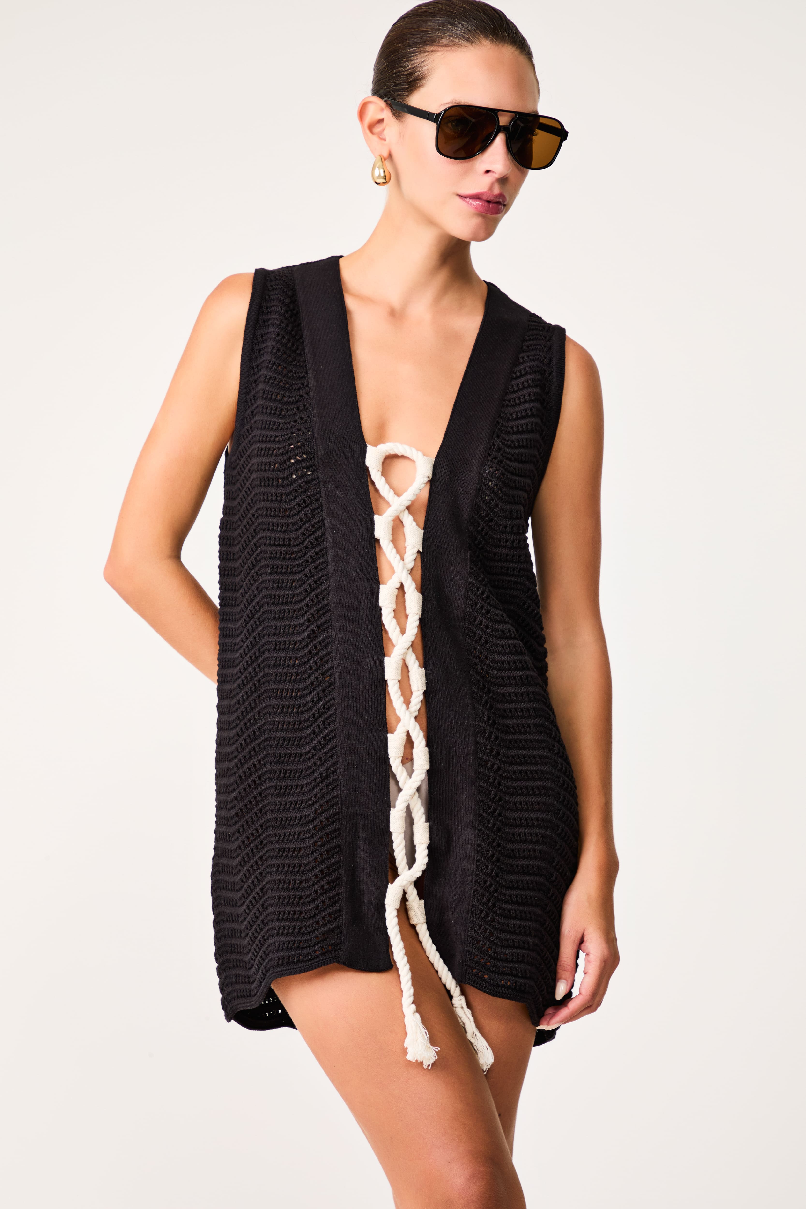 Vestido Túnica Tricot Les Rayures