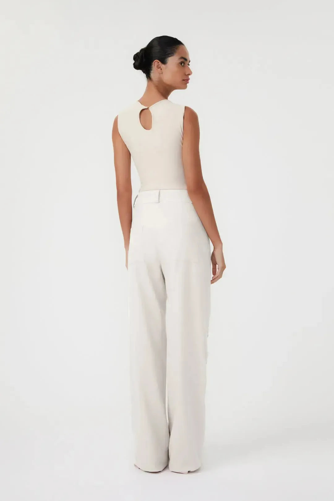 Calça Crochet Patchwork Off White