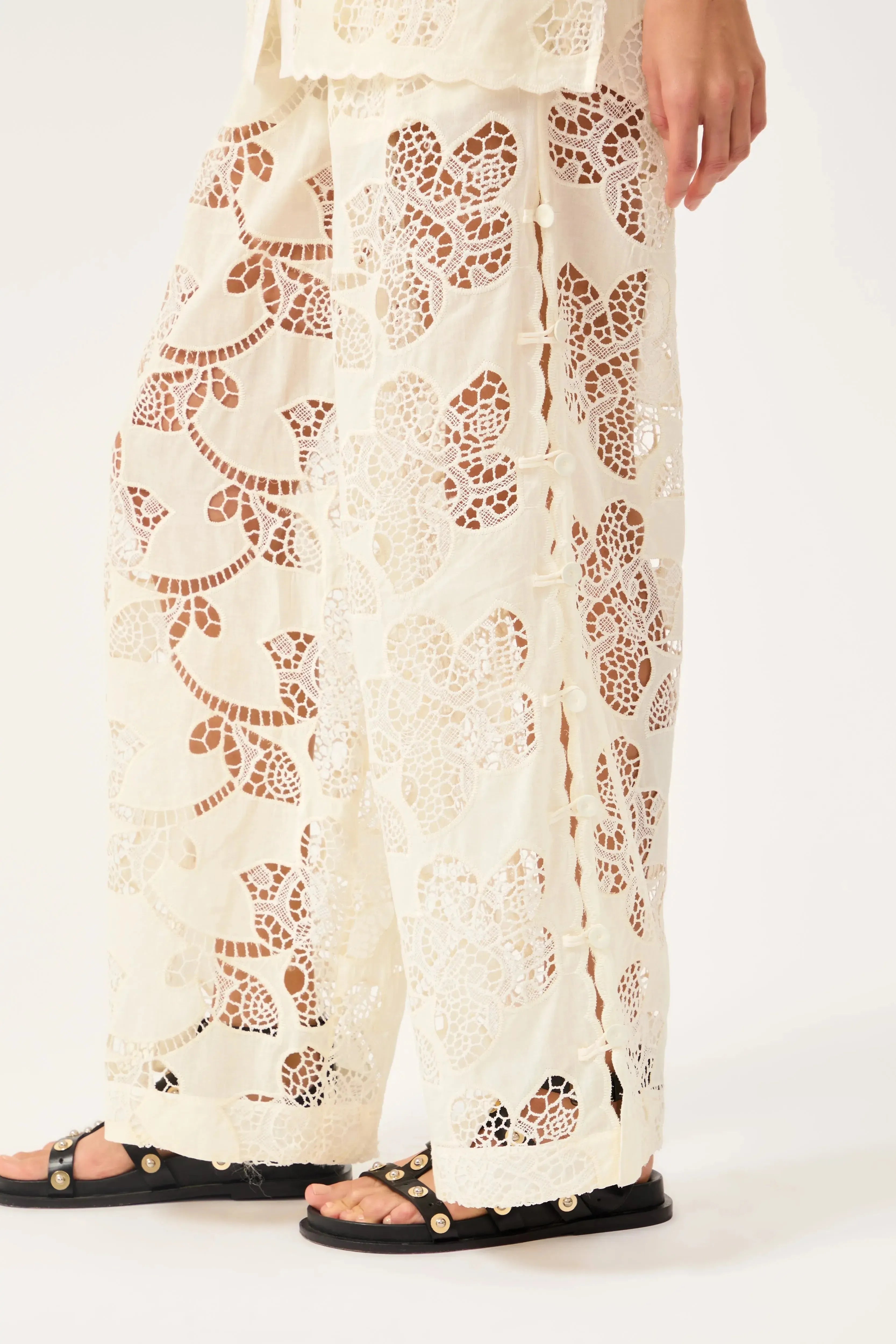Calça Florale Off White