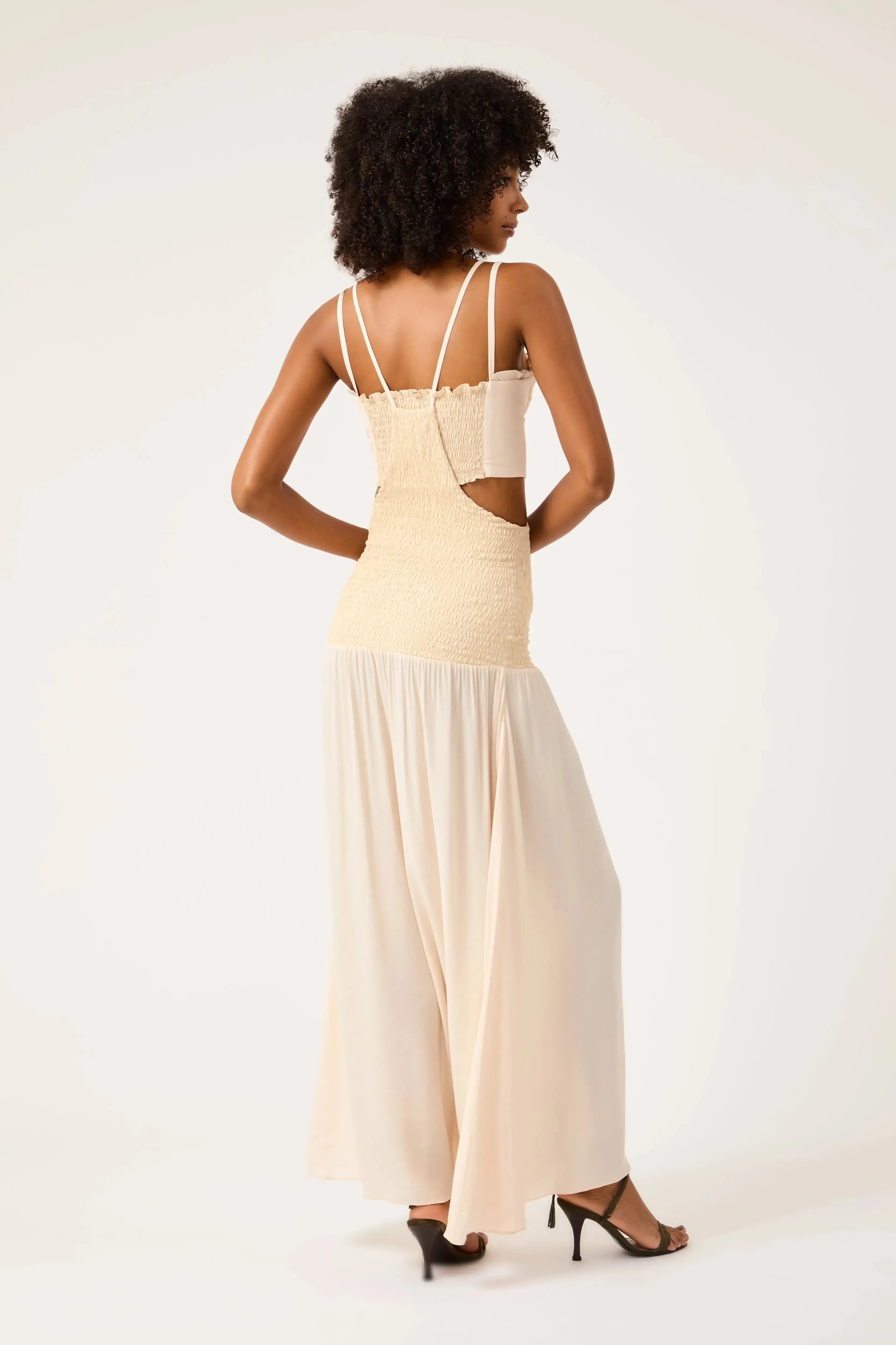 Conjunto Vestido Salopete Clair Vanilla