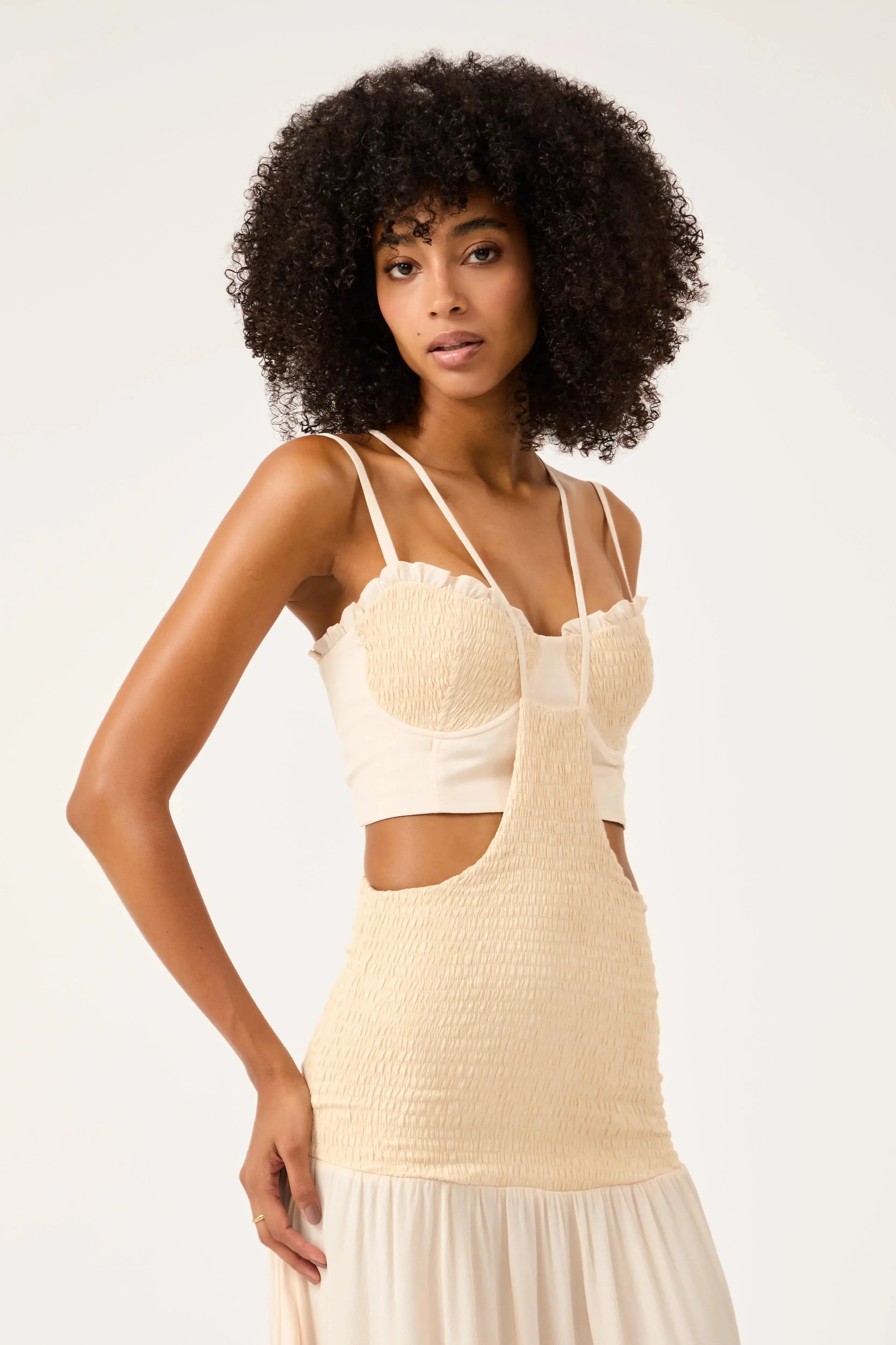 Conjunto Vestido Salopete Clair Vanilla