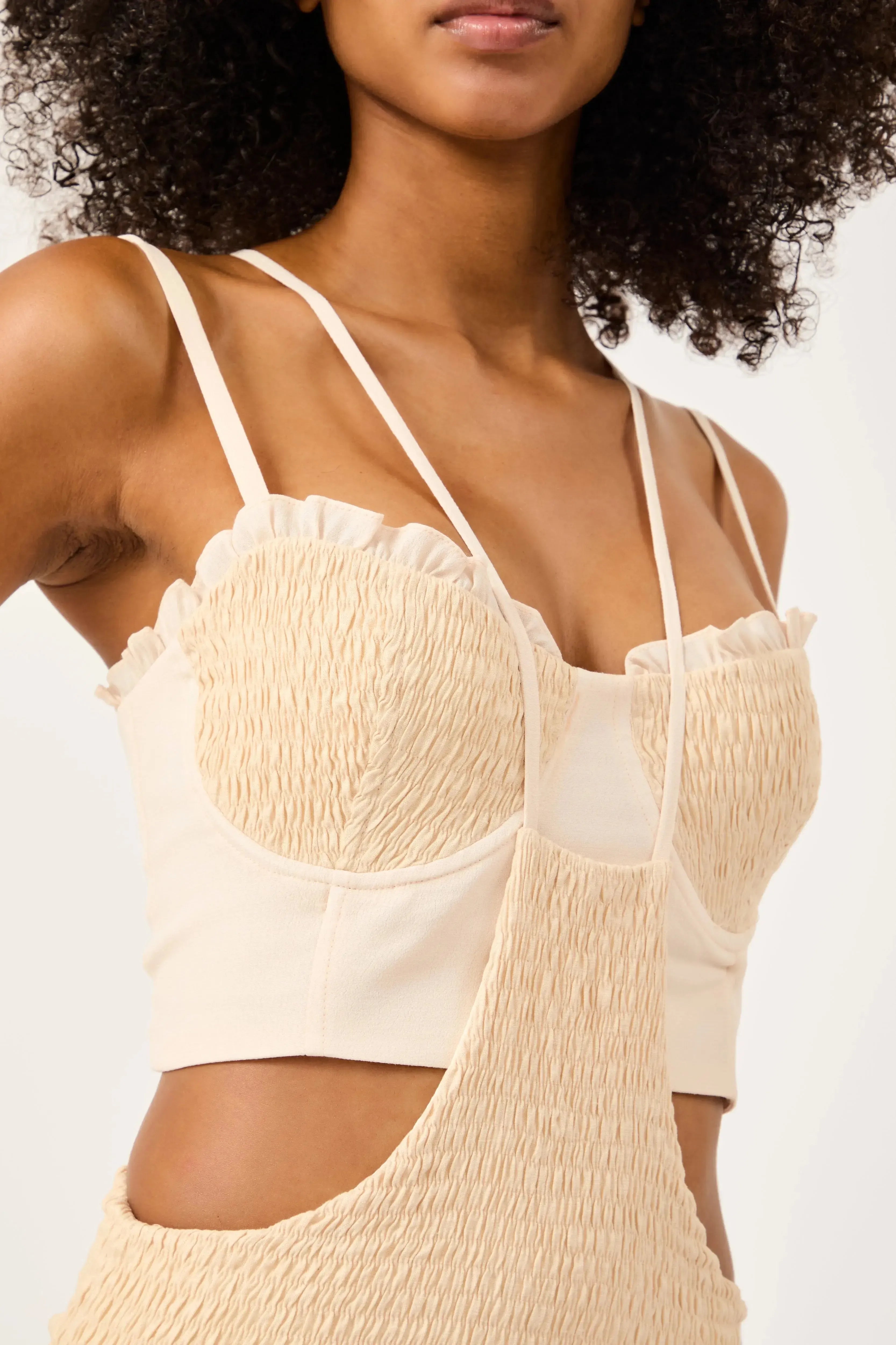 Conjunto Vestido Salopete Clair Vanilla