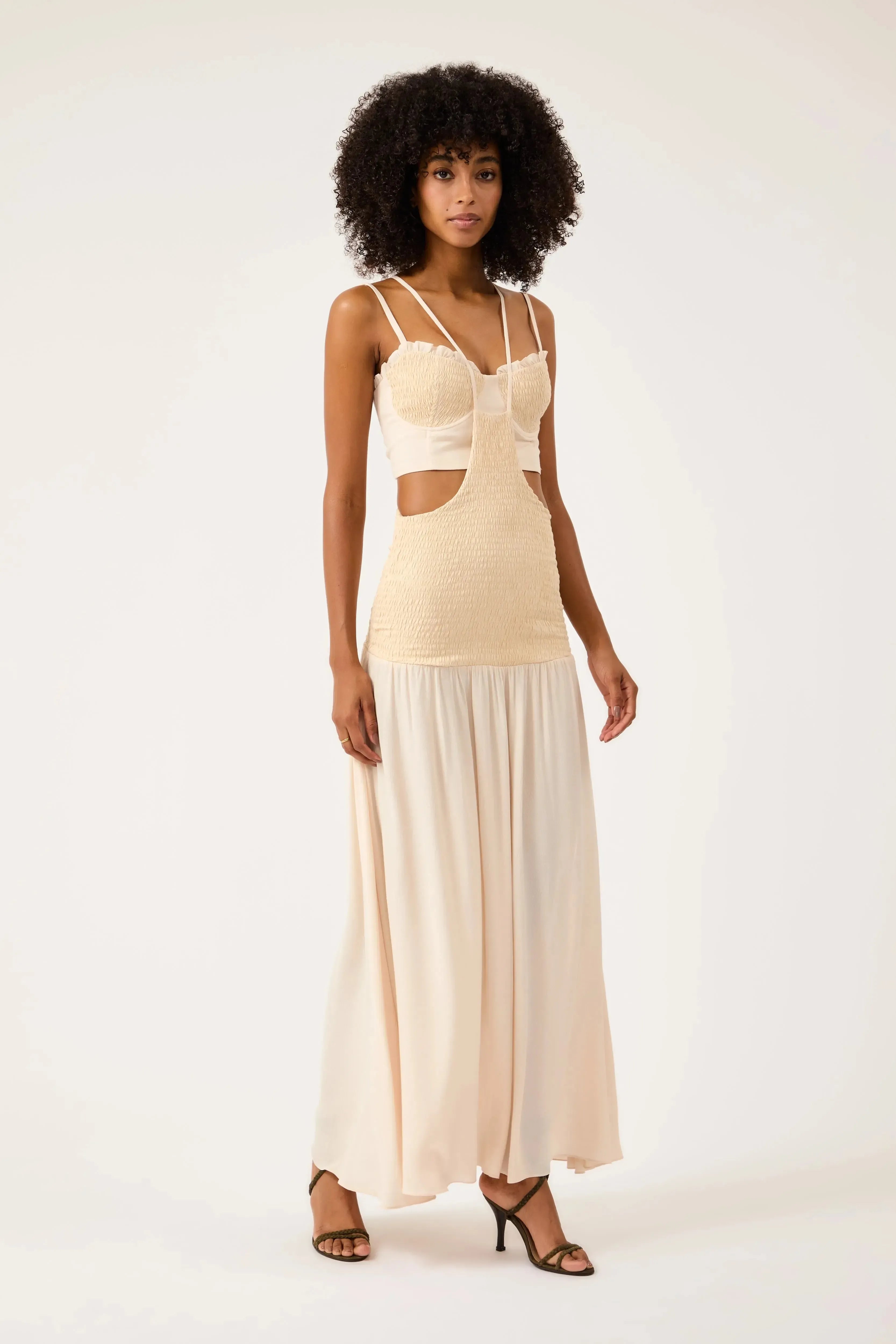 Conjunto Vestido Salopete Clair Vanilla