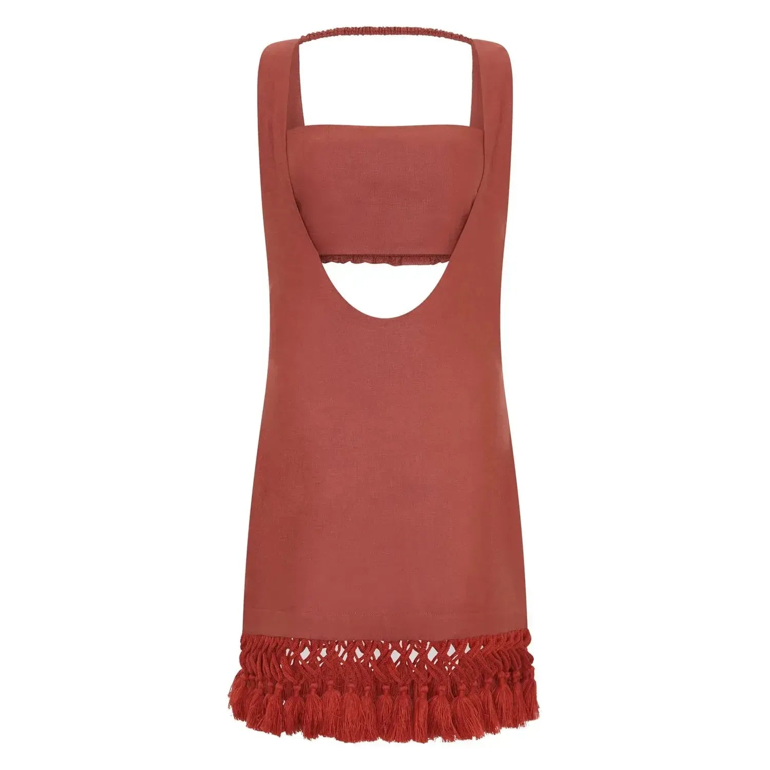 Conjunto Vestido Salopete Mini Breeze Terracotta
