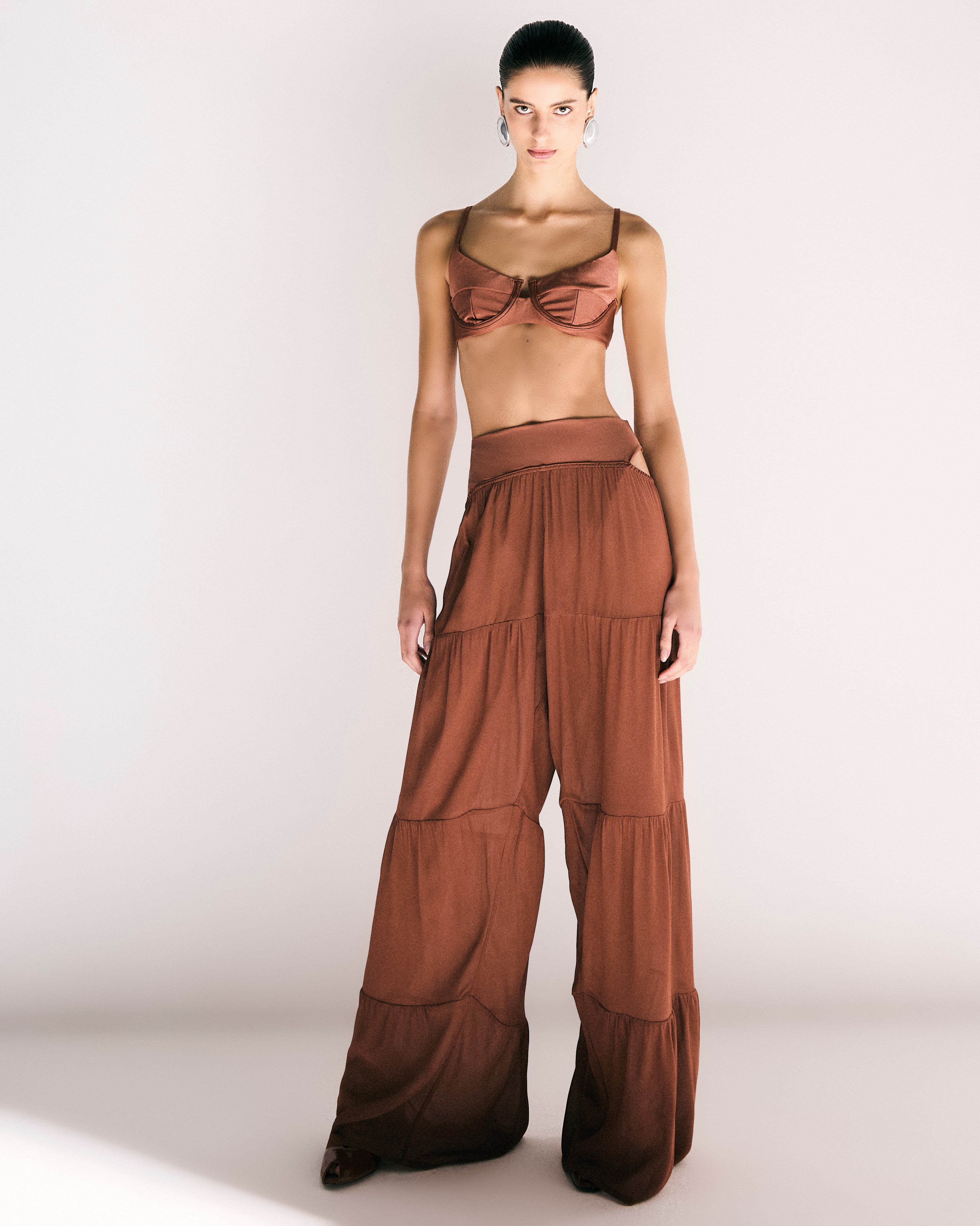 Calça Marias Collab Lolitta Bronze