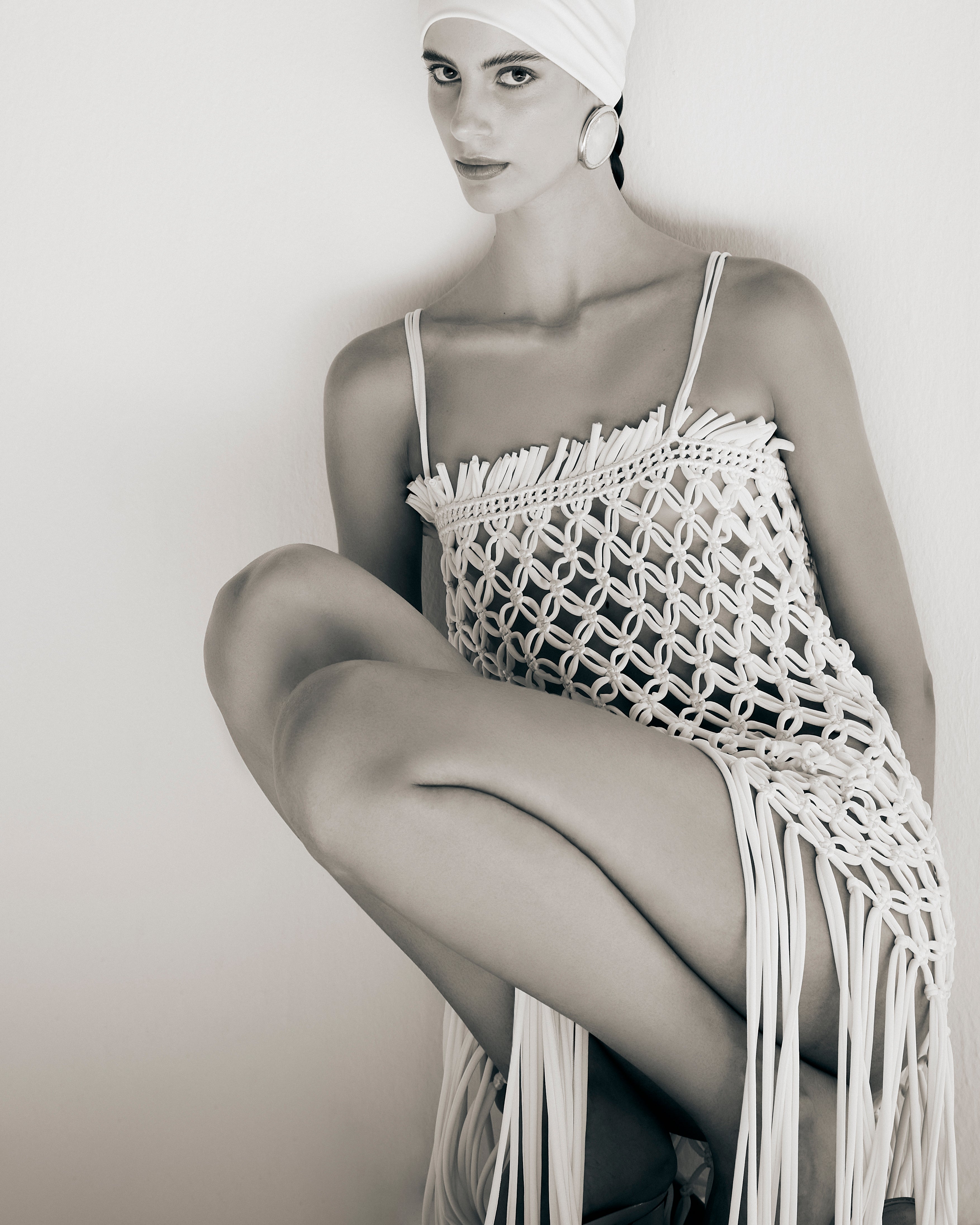 Vestido Macramê Nóre Collab Lolitta Off White