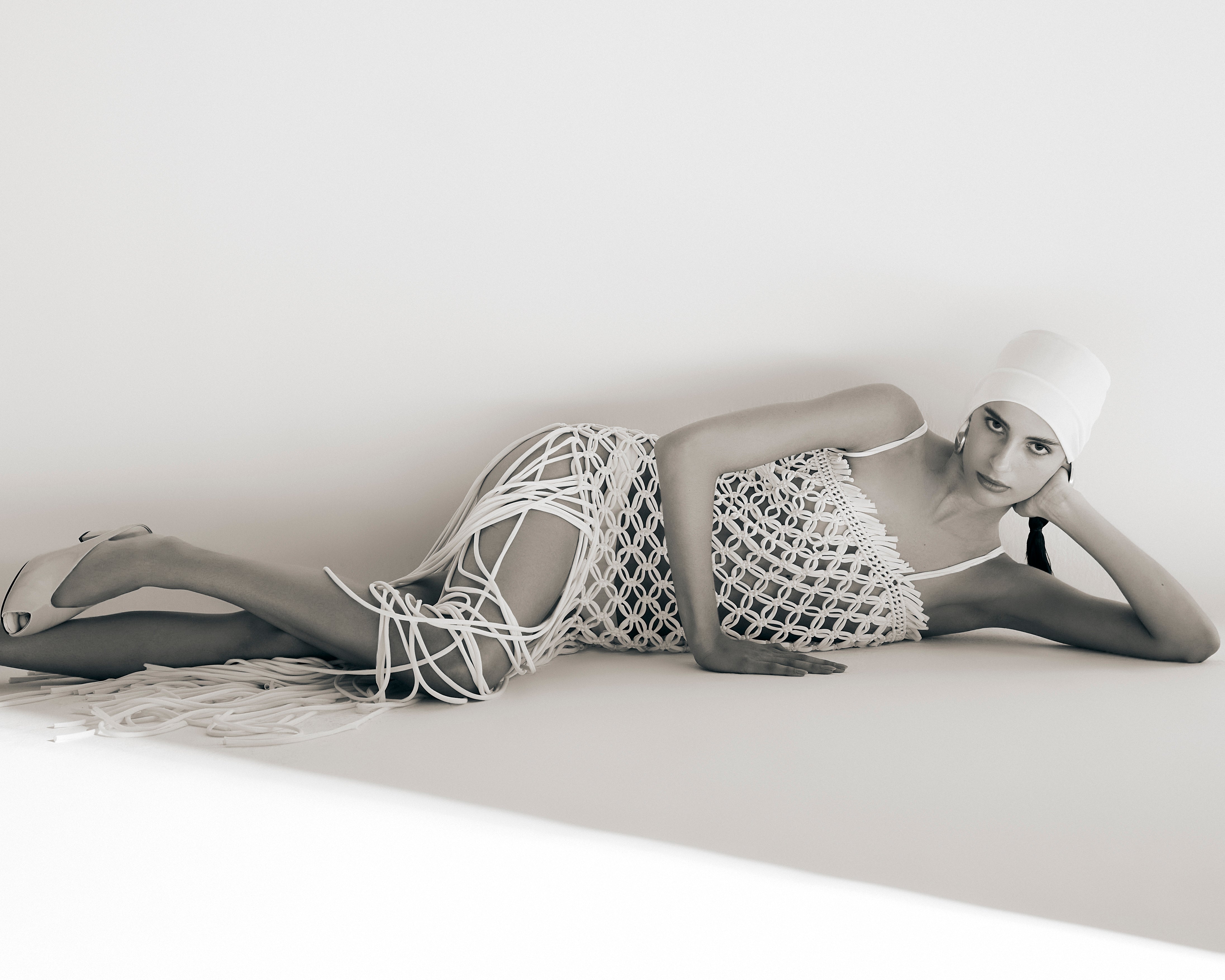 Vestido Macramê Nóre Collab Lolitta Off White