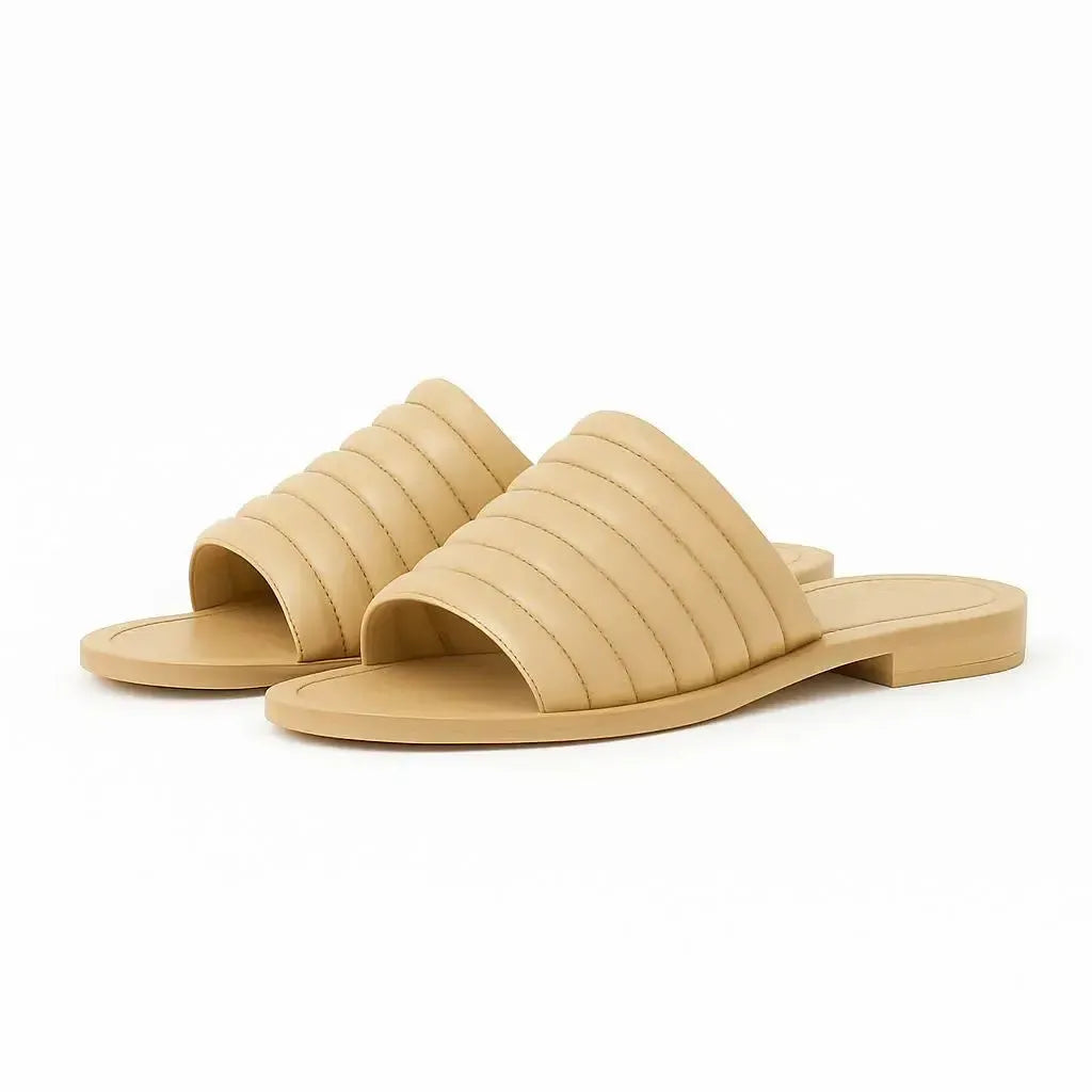Sandália Flat Studio Doppio para Le Bain Vanilla
