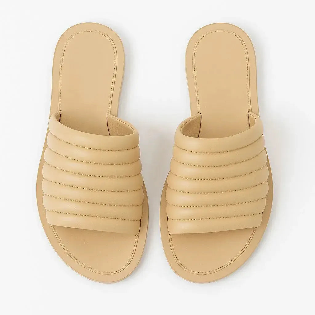 Sandália Flat Studio Doppio para Le Bain Vanilla