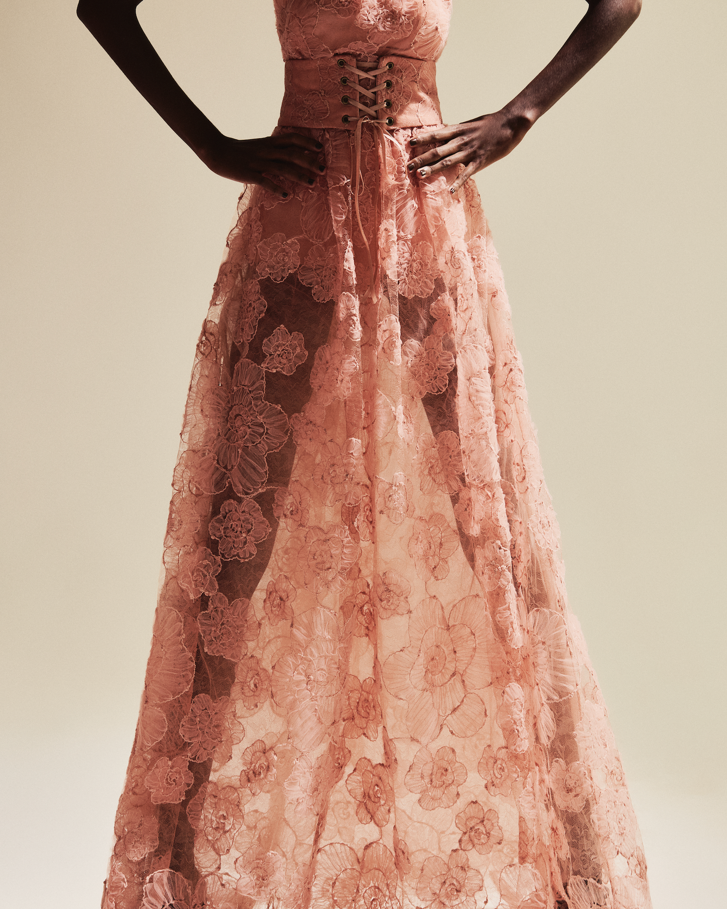 Cinto Corset Fleur Rosé Collab Vanessa Abbud