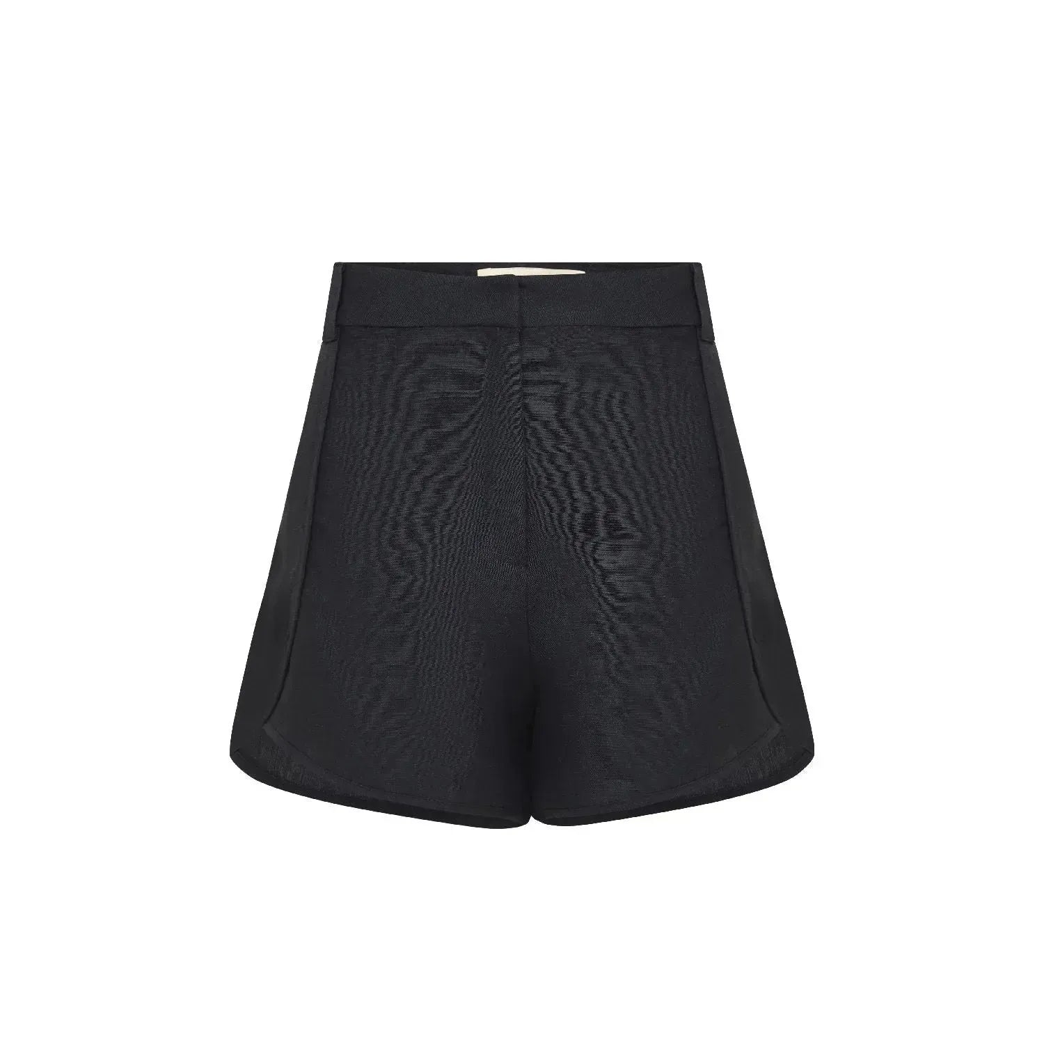 Short linho cintura alta marinho