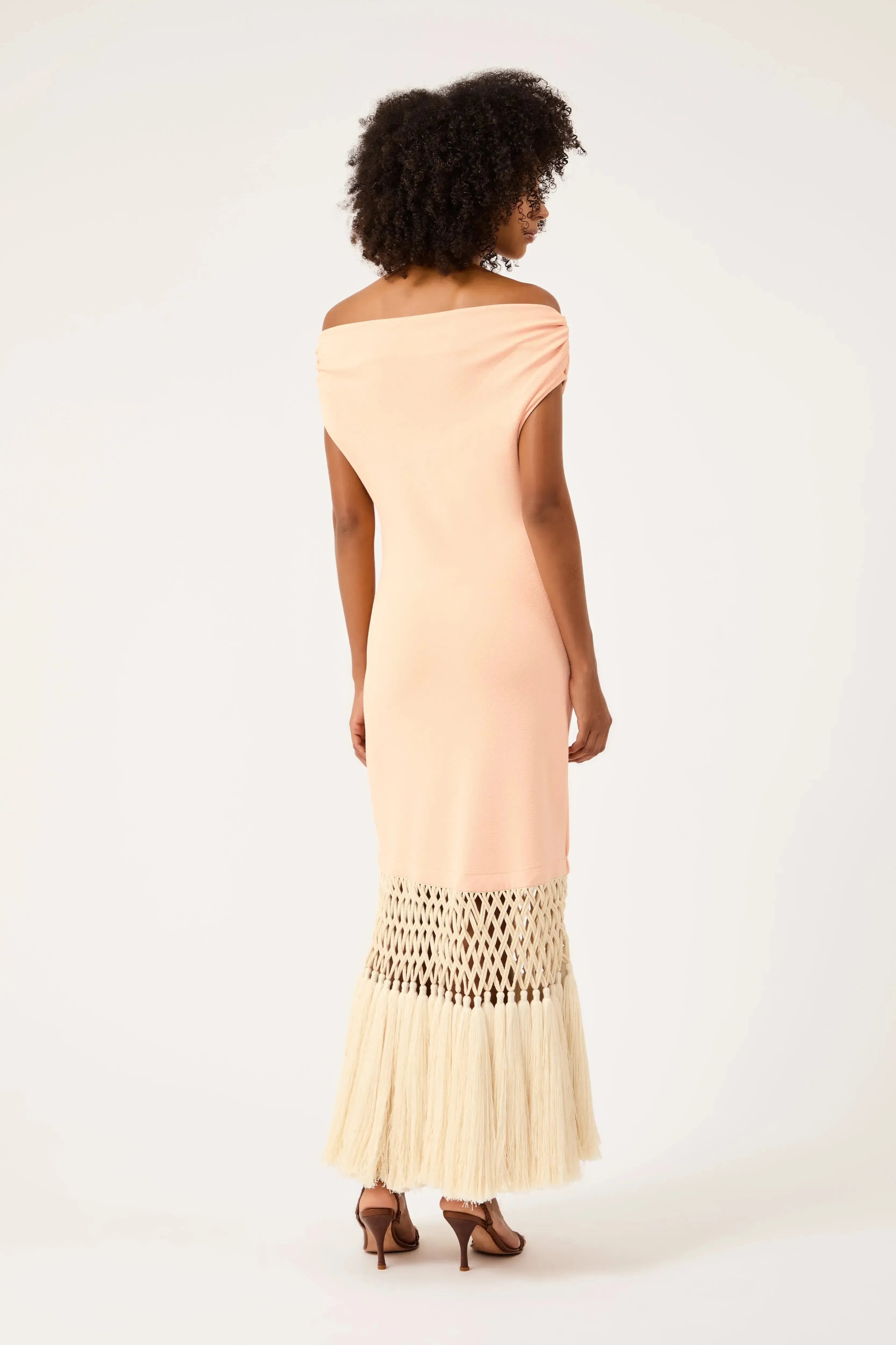 Vestido Franges D’oasis Rosée