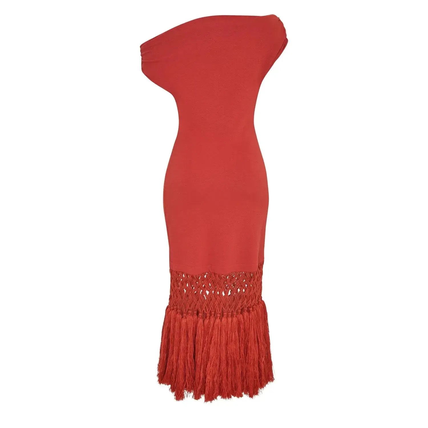 Vestido Franges D’oasis Terracotta
