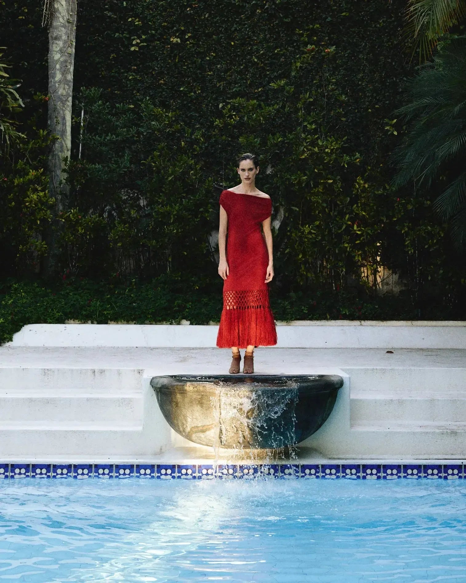 Vestido Franges D’oasis Terracotta