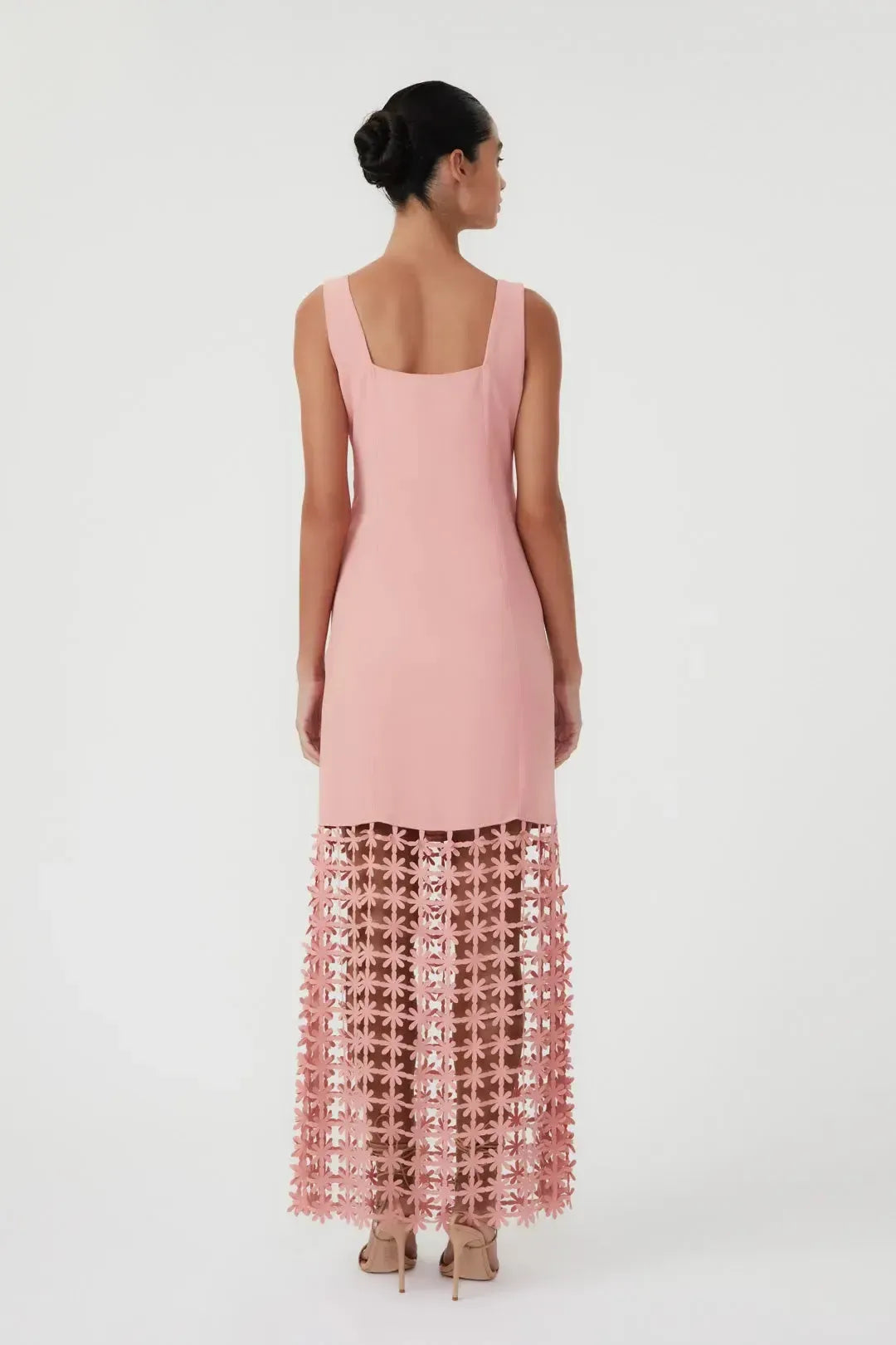 Vestido Laser Daisy Rosa Blush