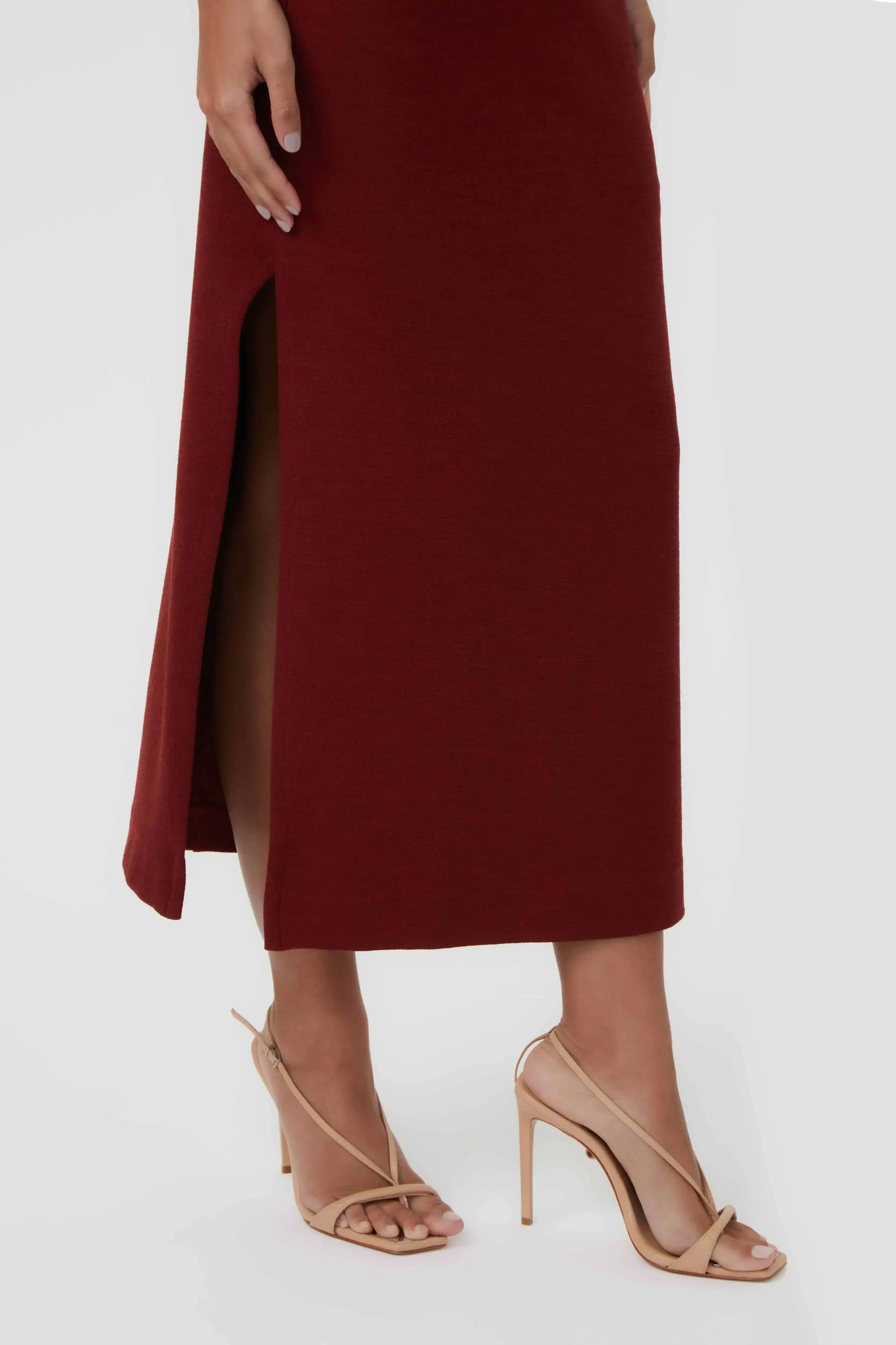 Vestido cut out círculo cherry