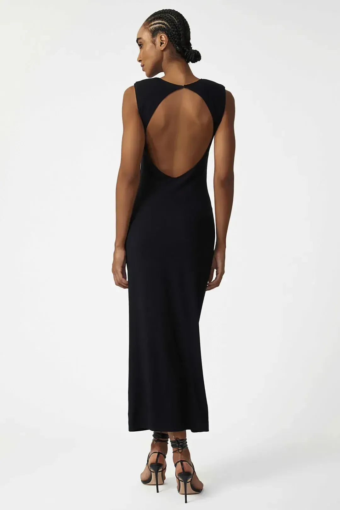 Vestido cut out knit black