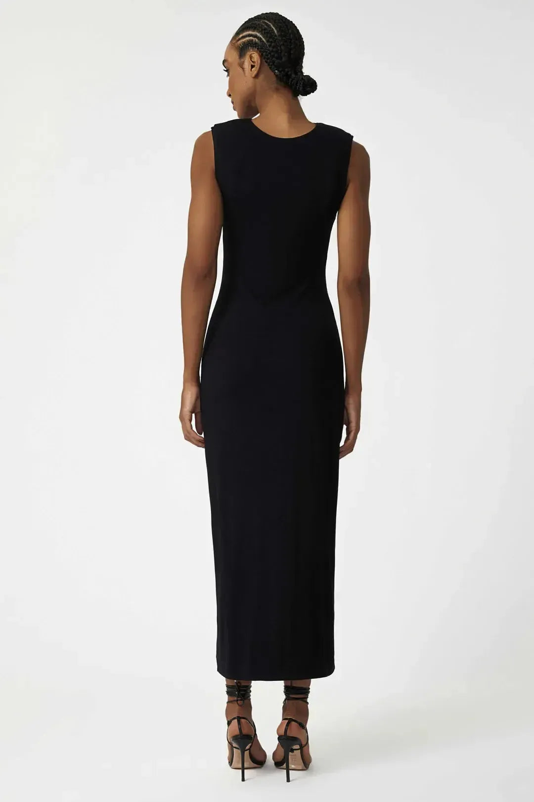 Vestido cut out knit black