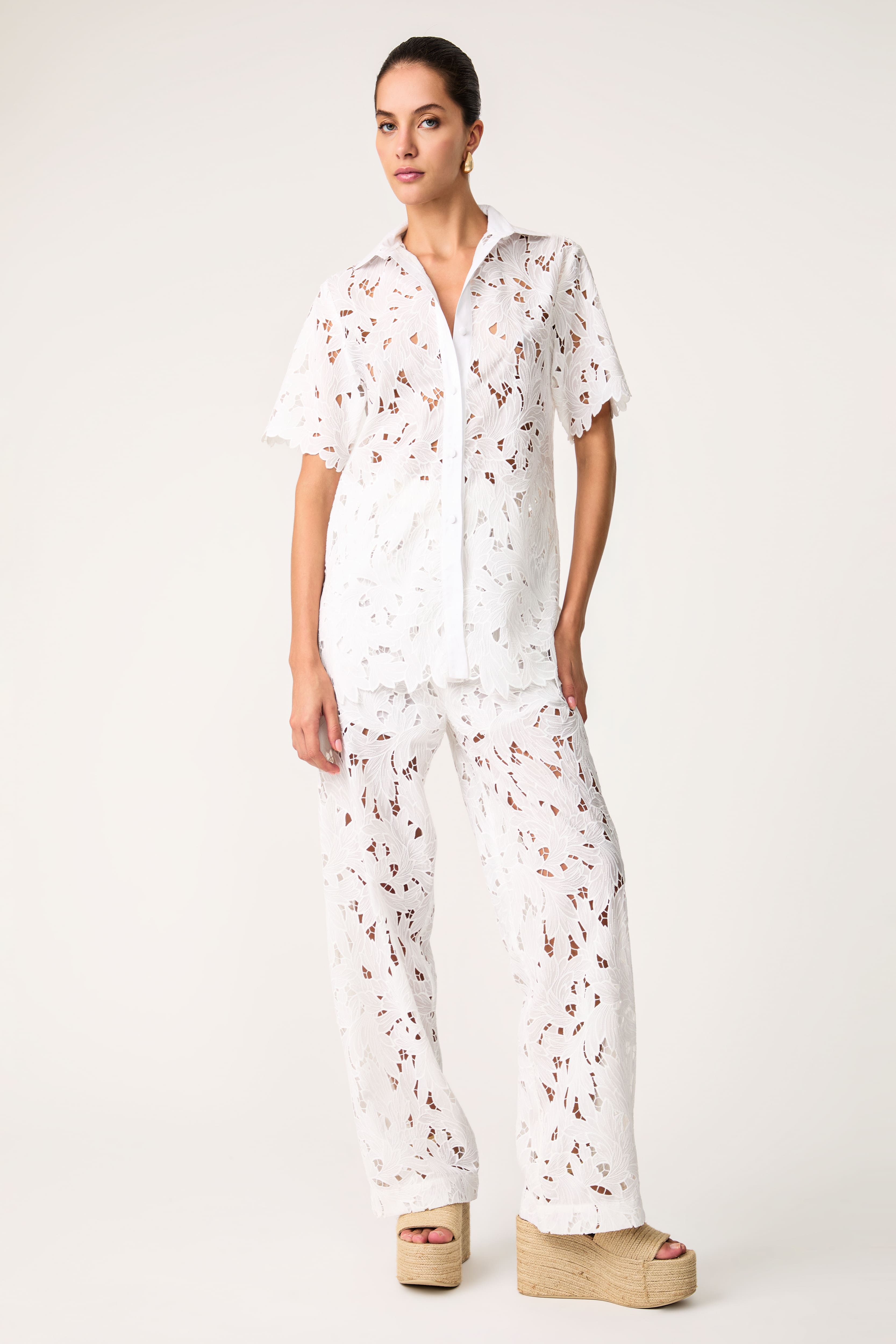 Camisa Richelieu Les Algues Off White