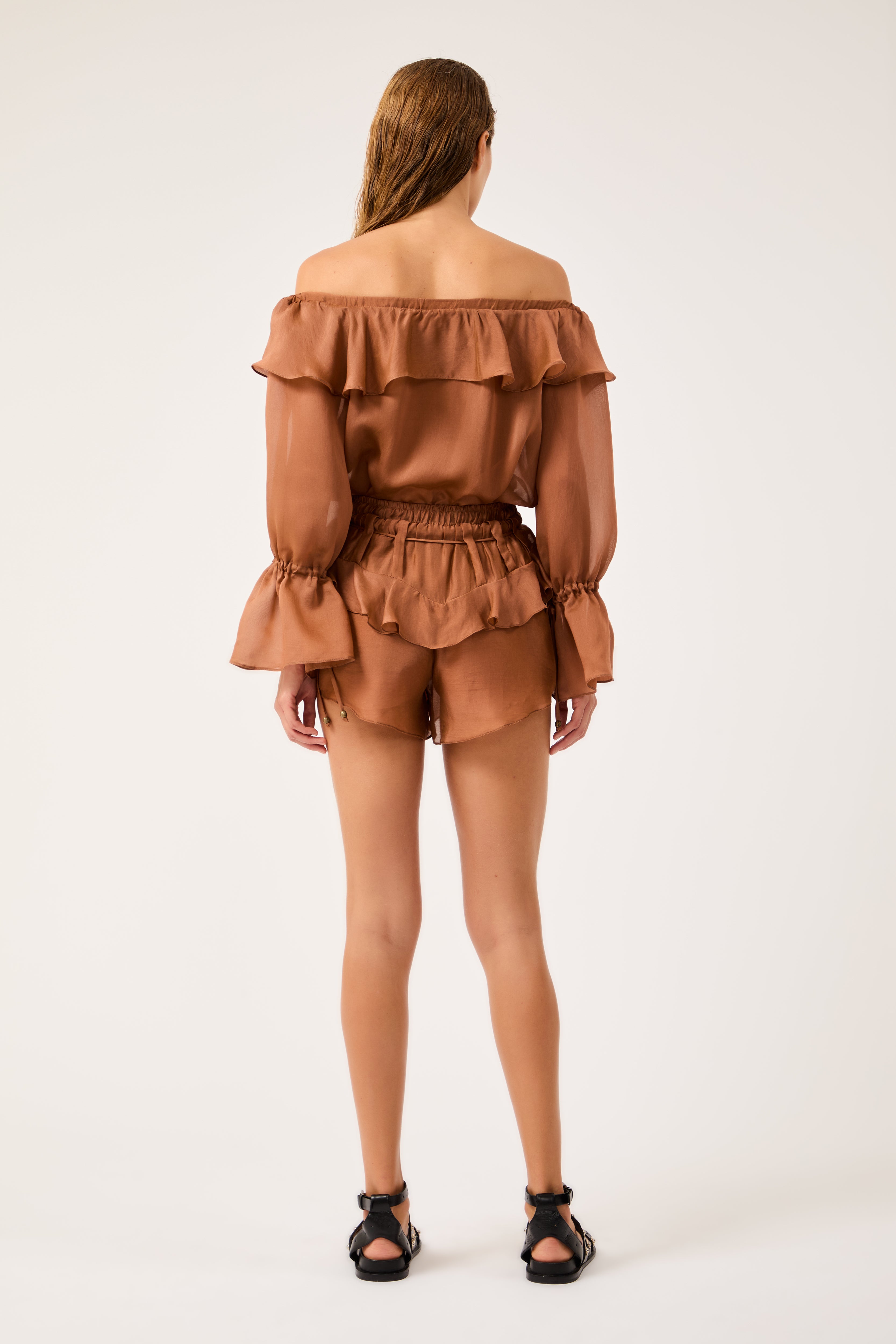 Shorts Babados Désert Mocha