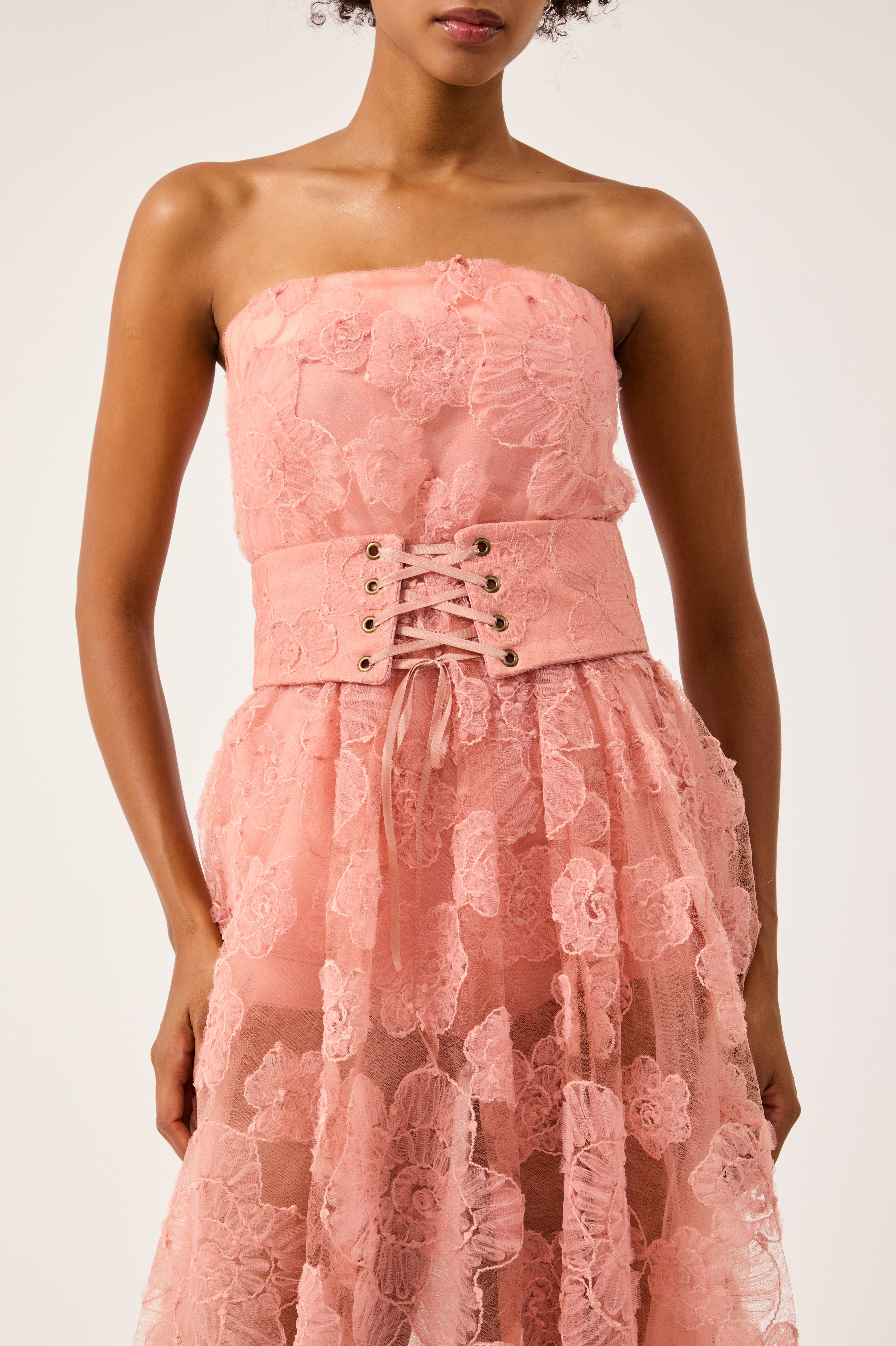 Cinto Corset Fleur Rosé Collab Vanessa Abbud