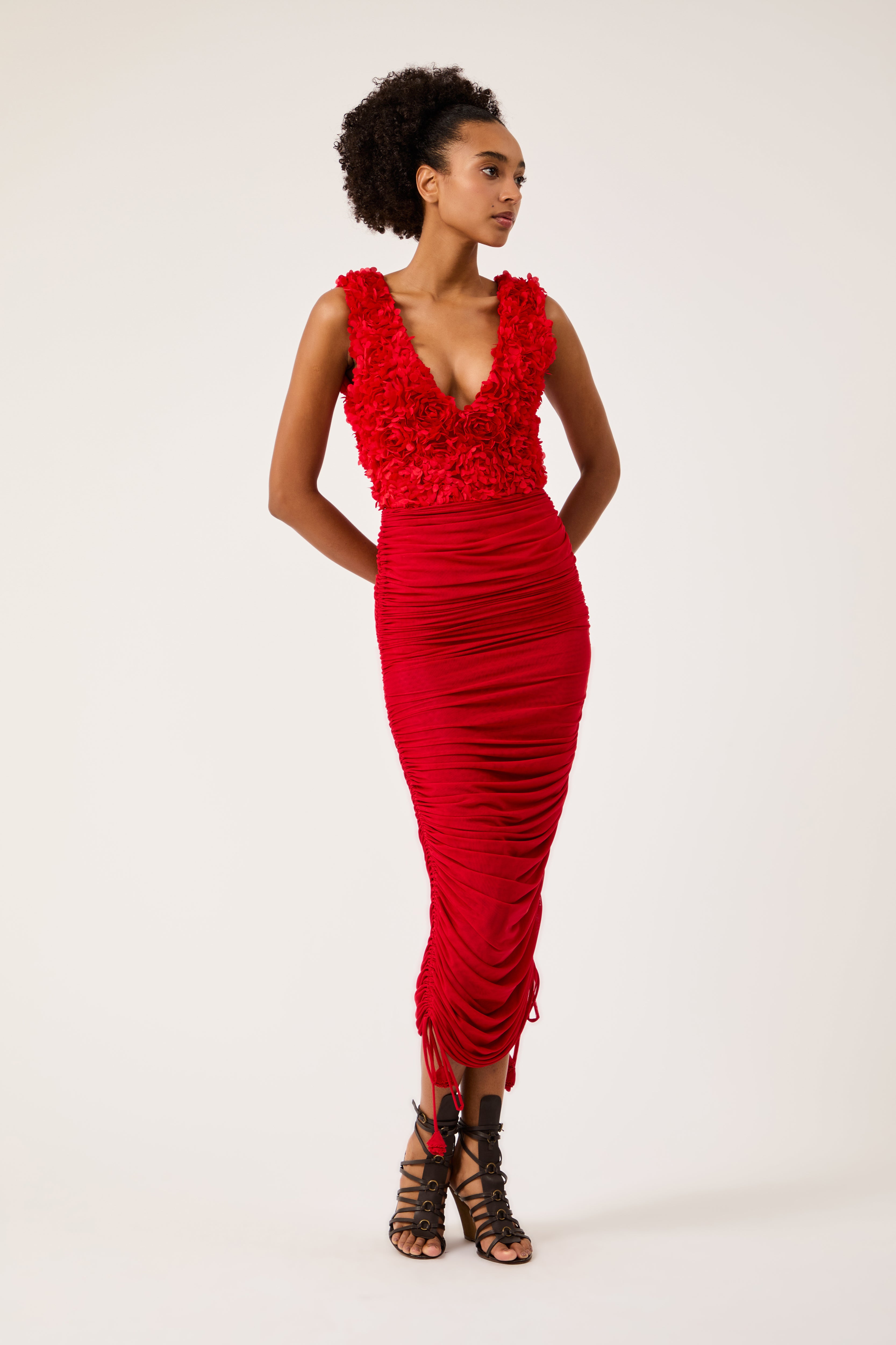 Saia Draped Pétales Collab Vanessa Abbud
