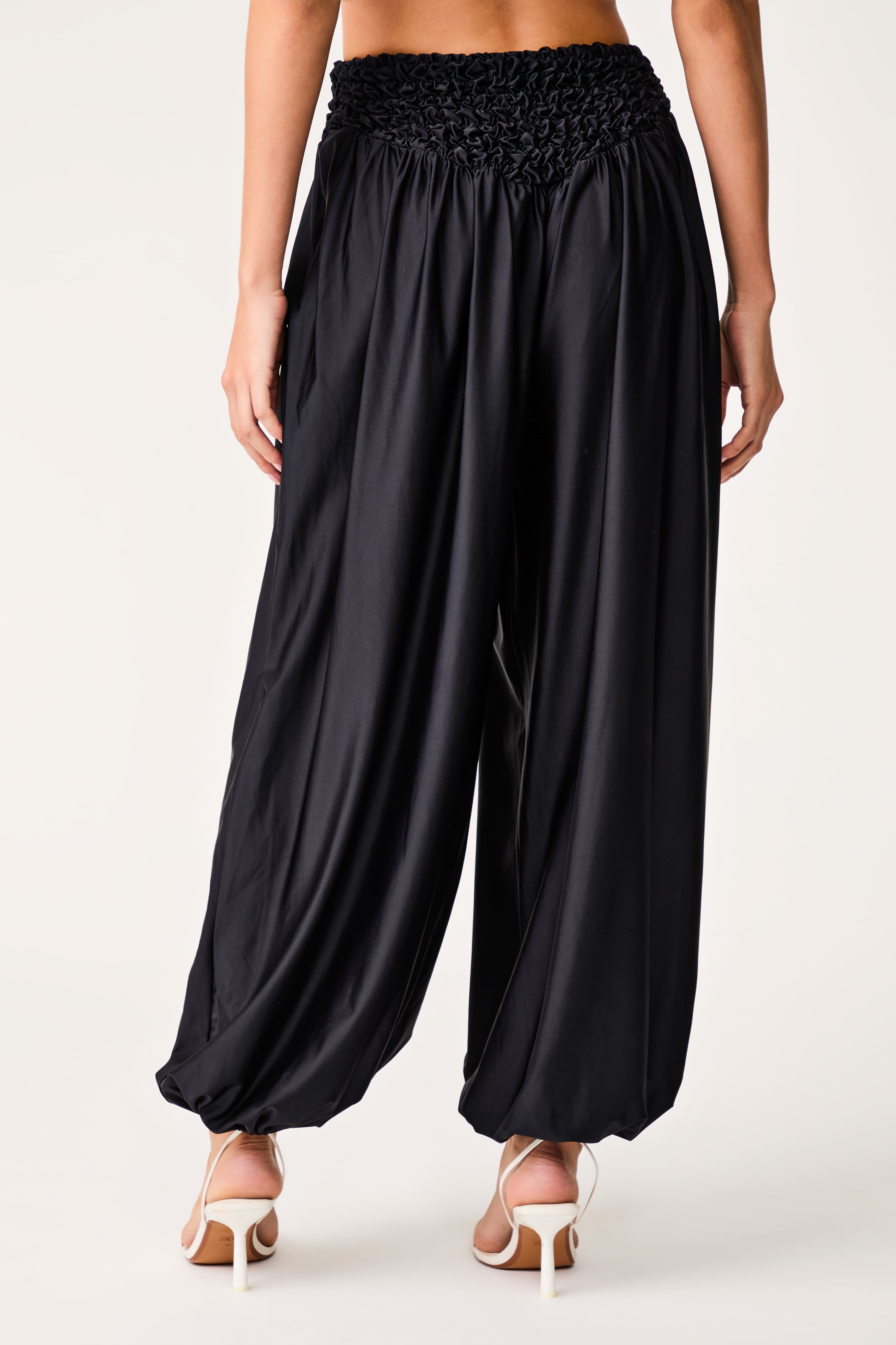 Calça Balonê Textura Les Récifes Black