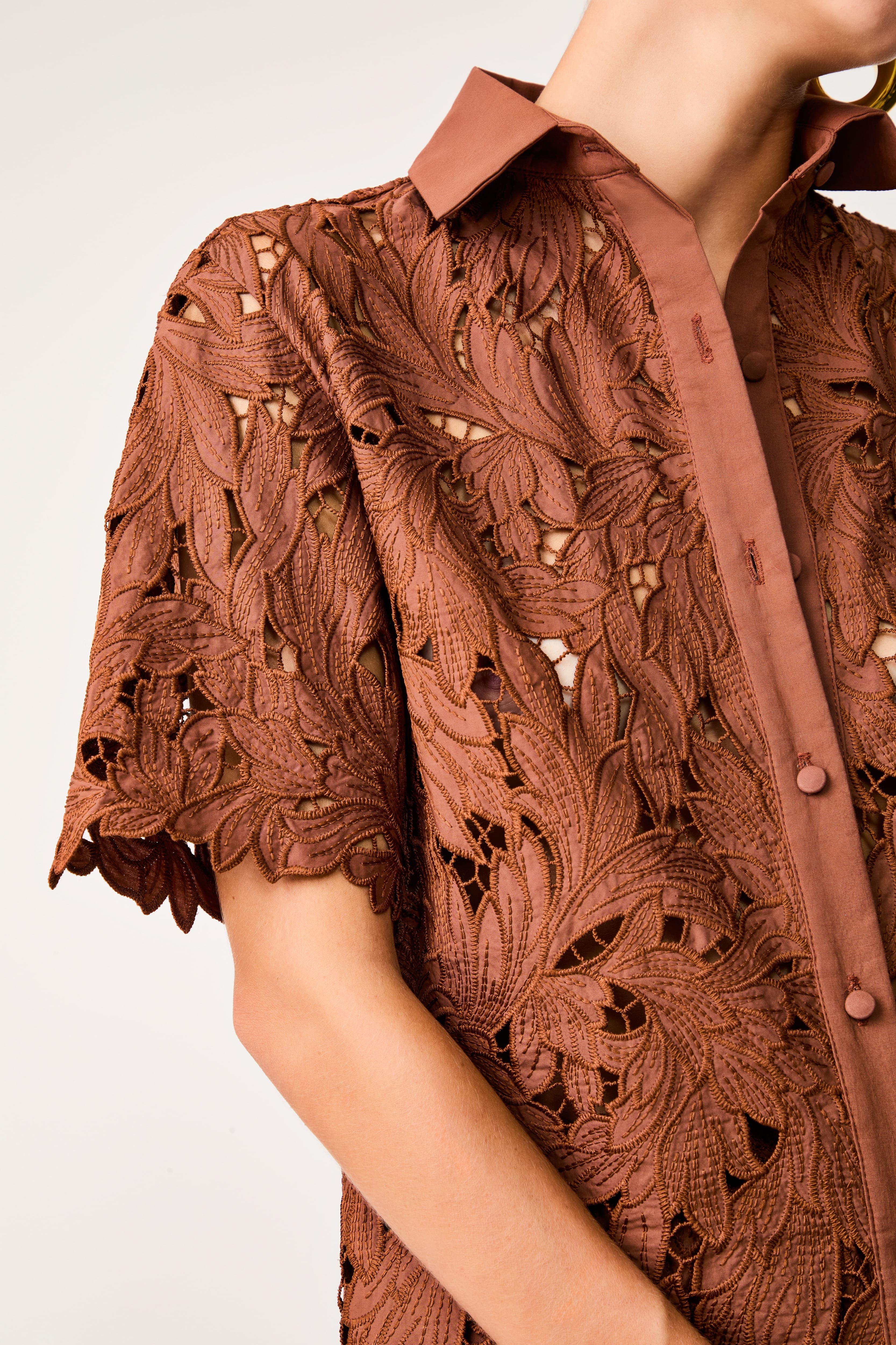 Camisa Richelieu Les Algues Mocha
