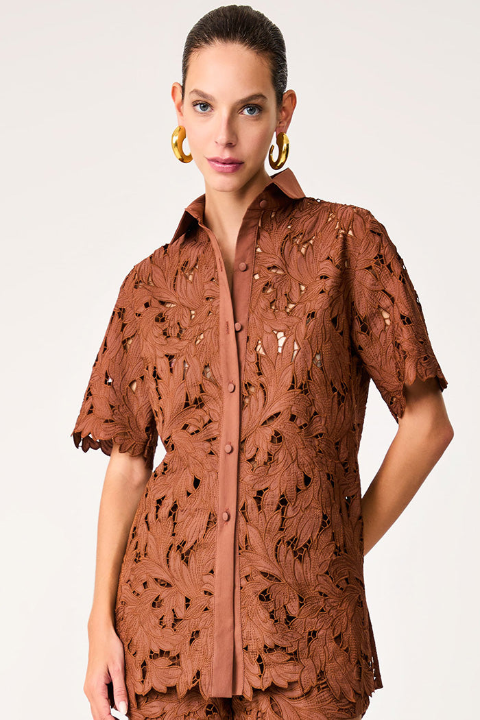 Camisa Richelieu Les Algues Mocha