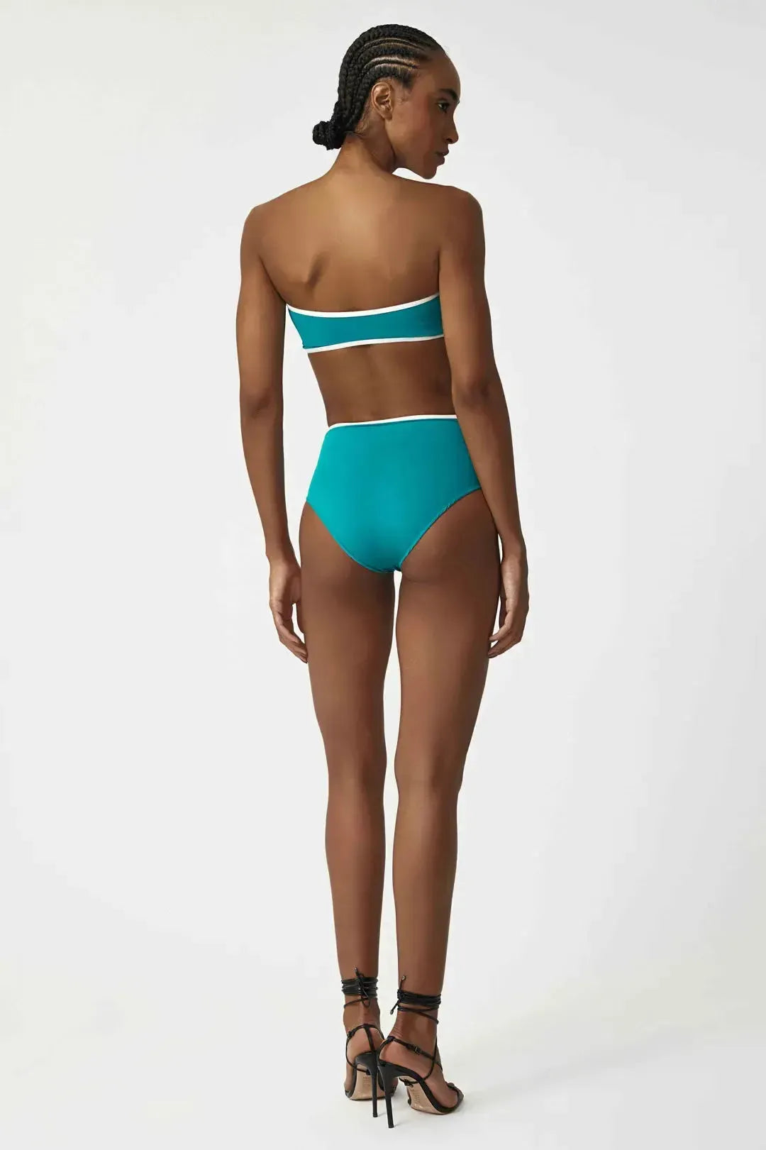 Biquini hot pants recortes forest