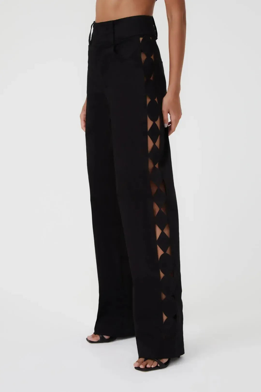 Calça Sarja Laser Geométrico Black