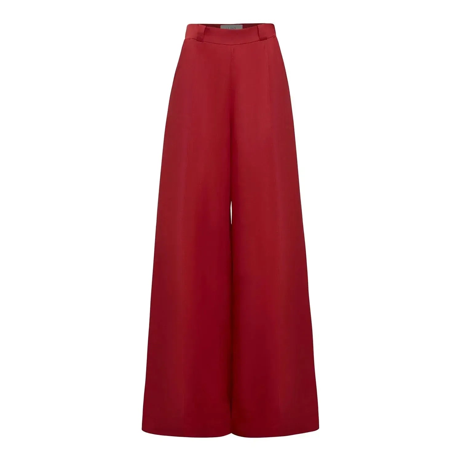Calça pantalona cintura alta vermelho