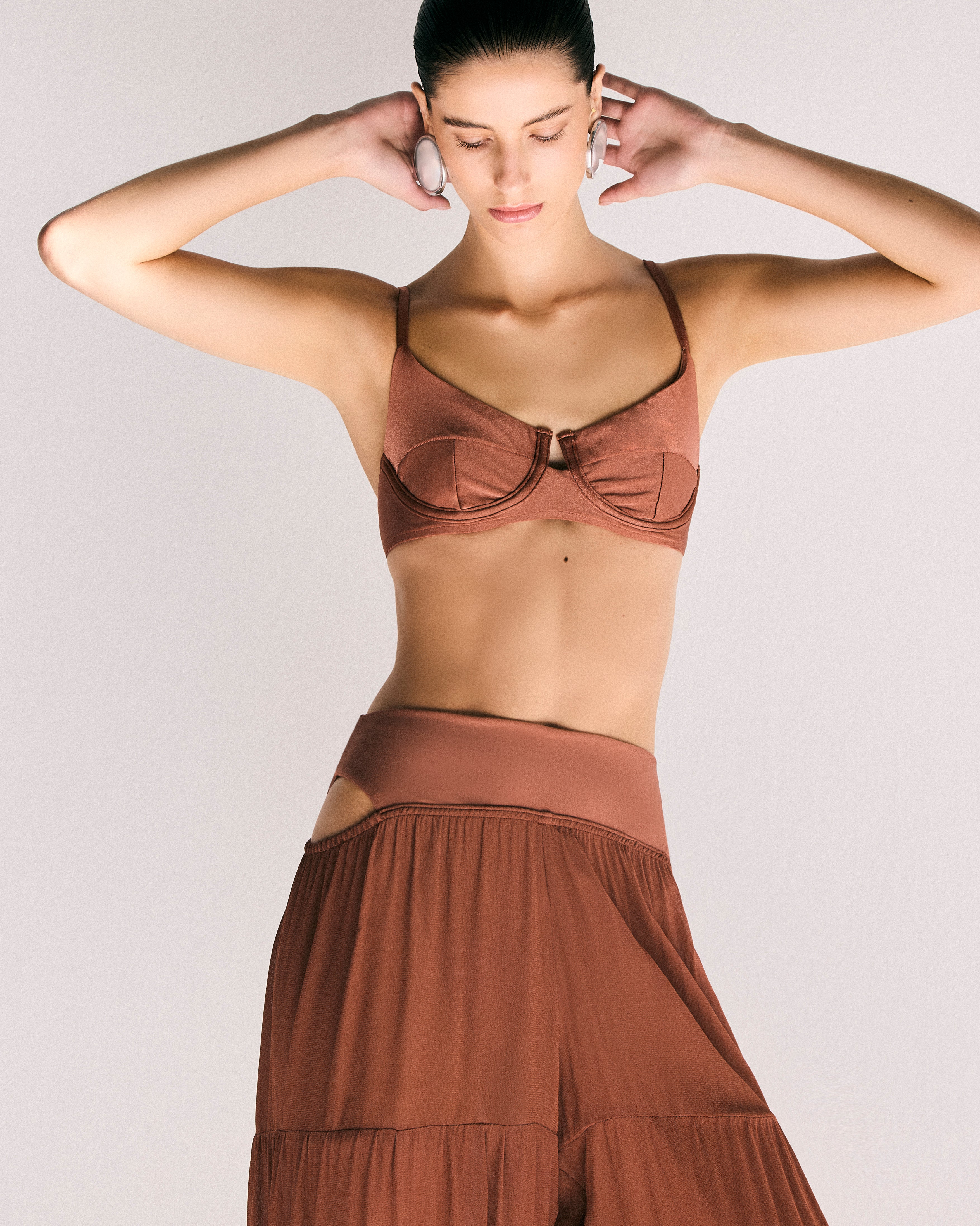 Calça Marias Collab Lolitta Bronze