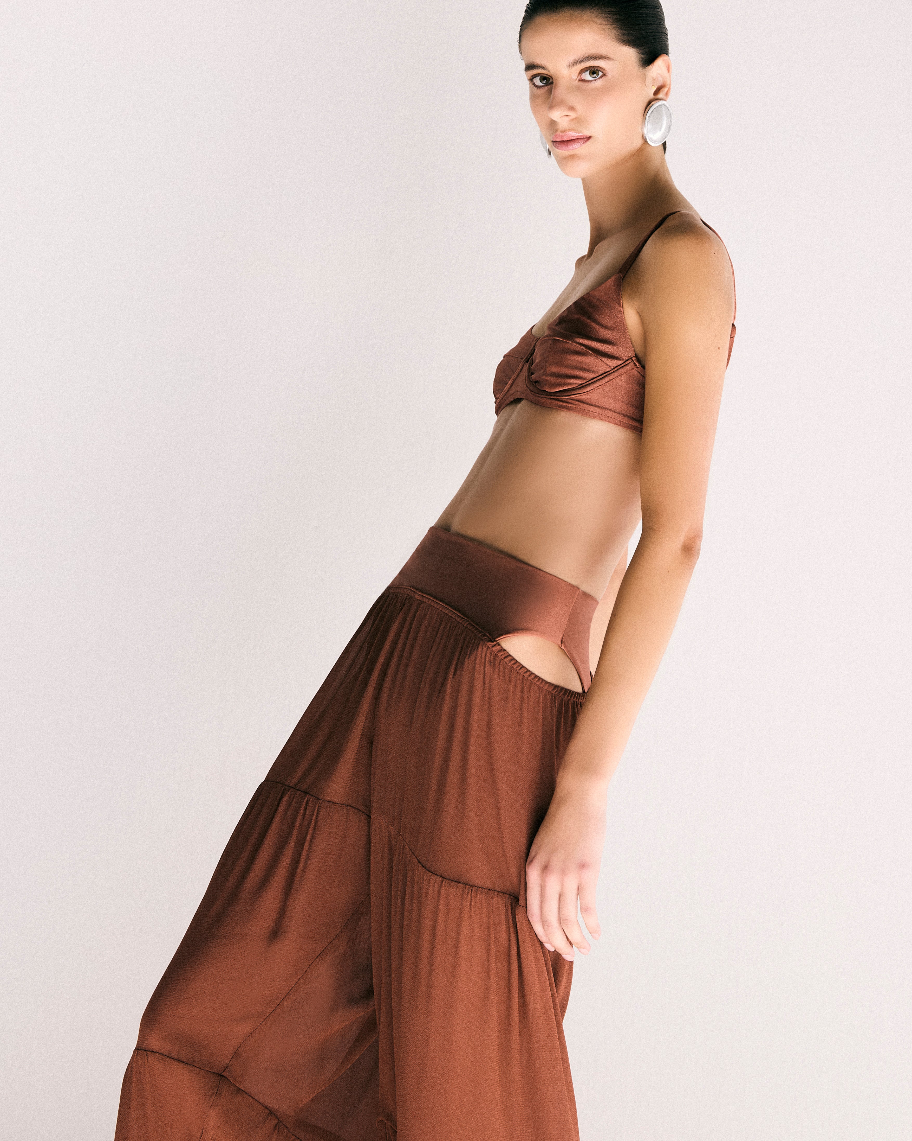 Calça Marias Collab Lolitta Bronze