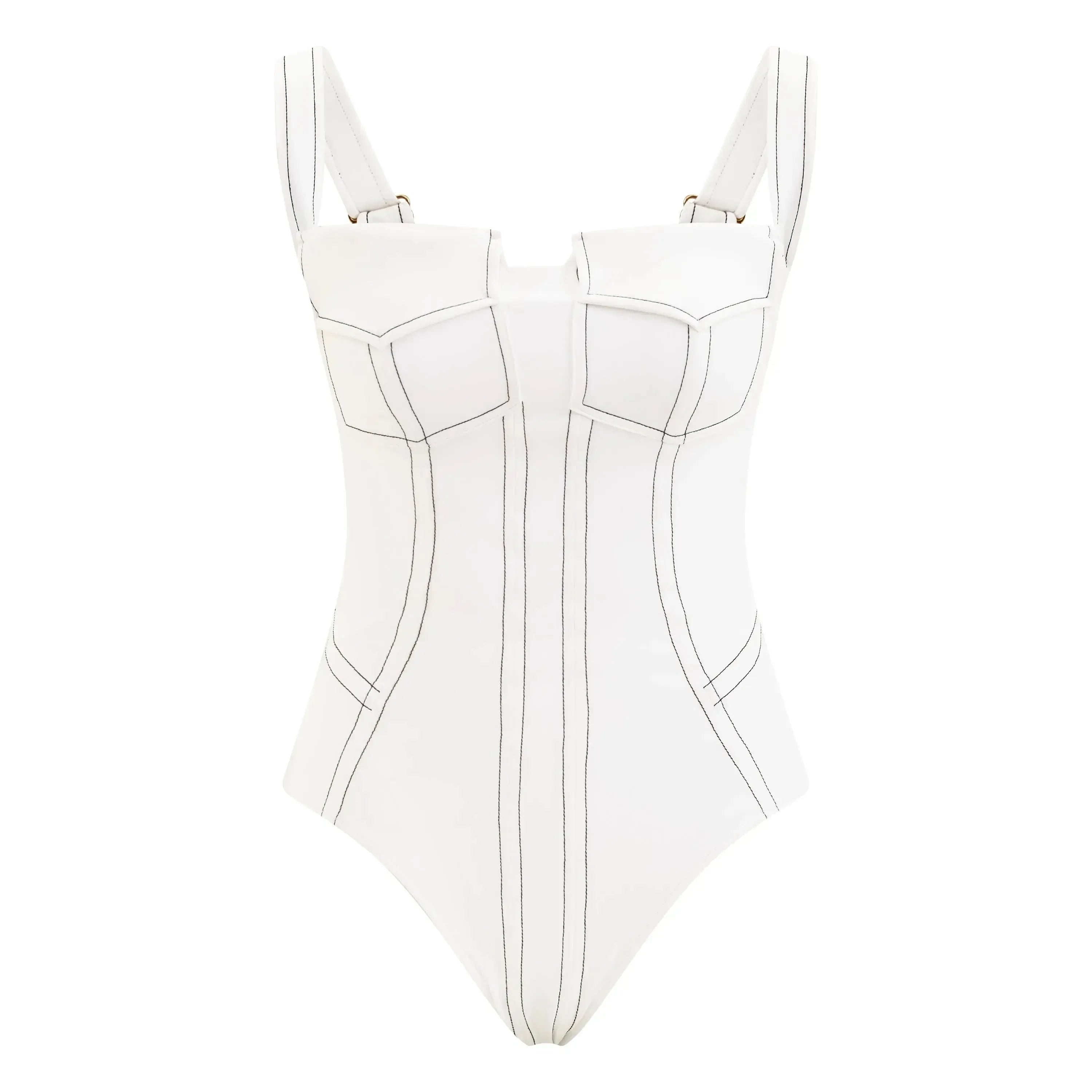 Pocket maillot branco