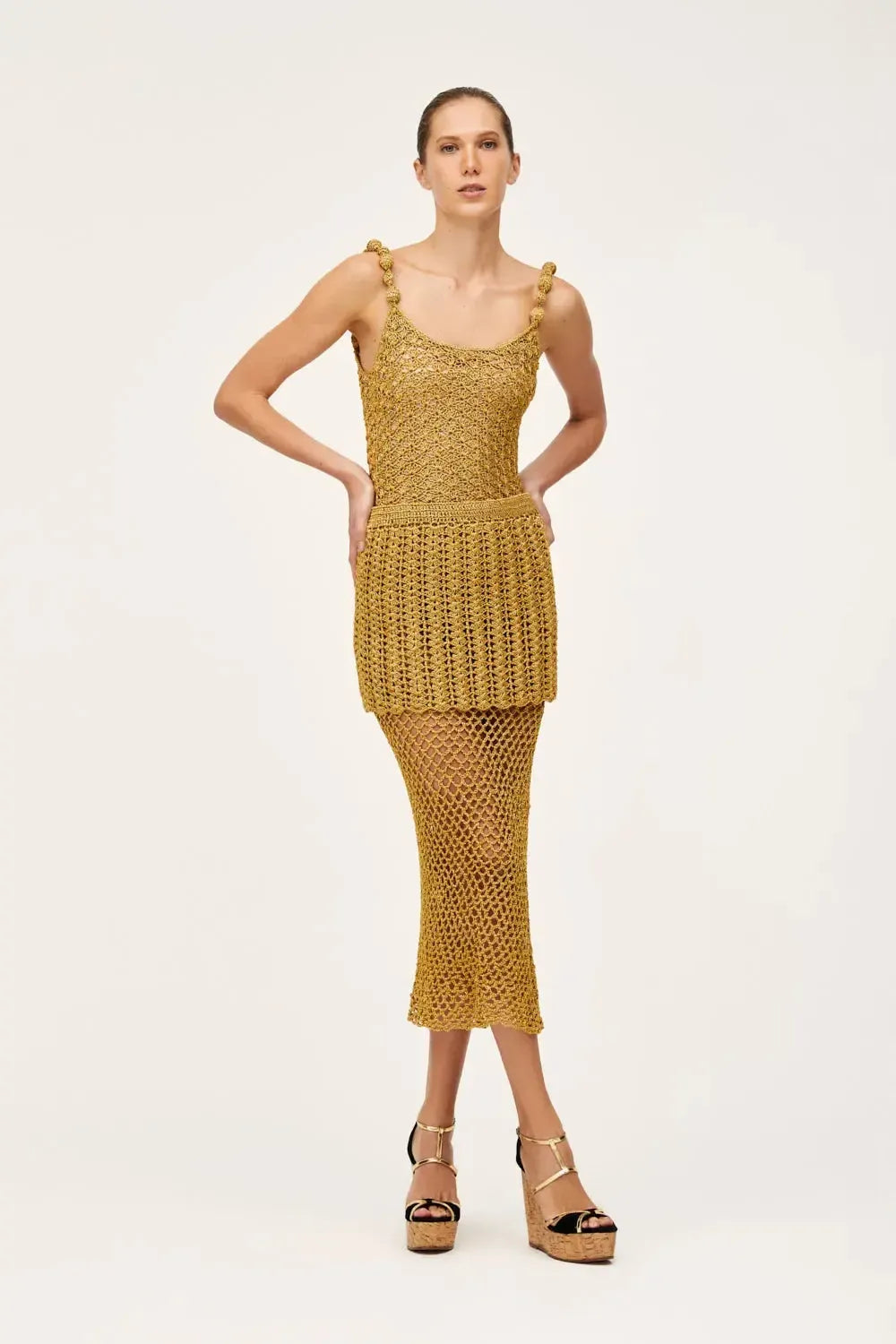 Saia Peplum Golden