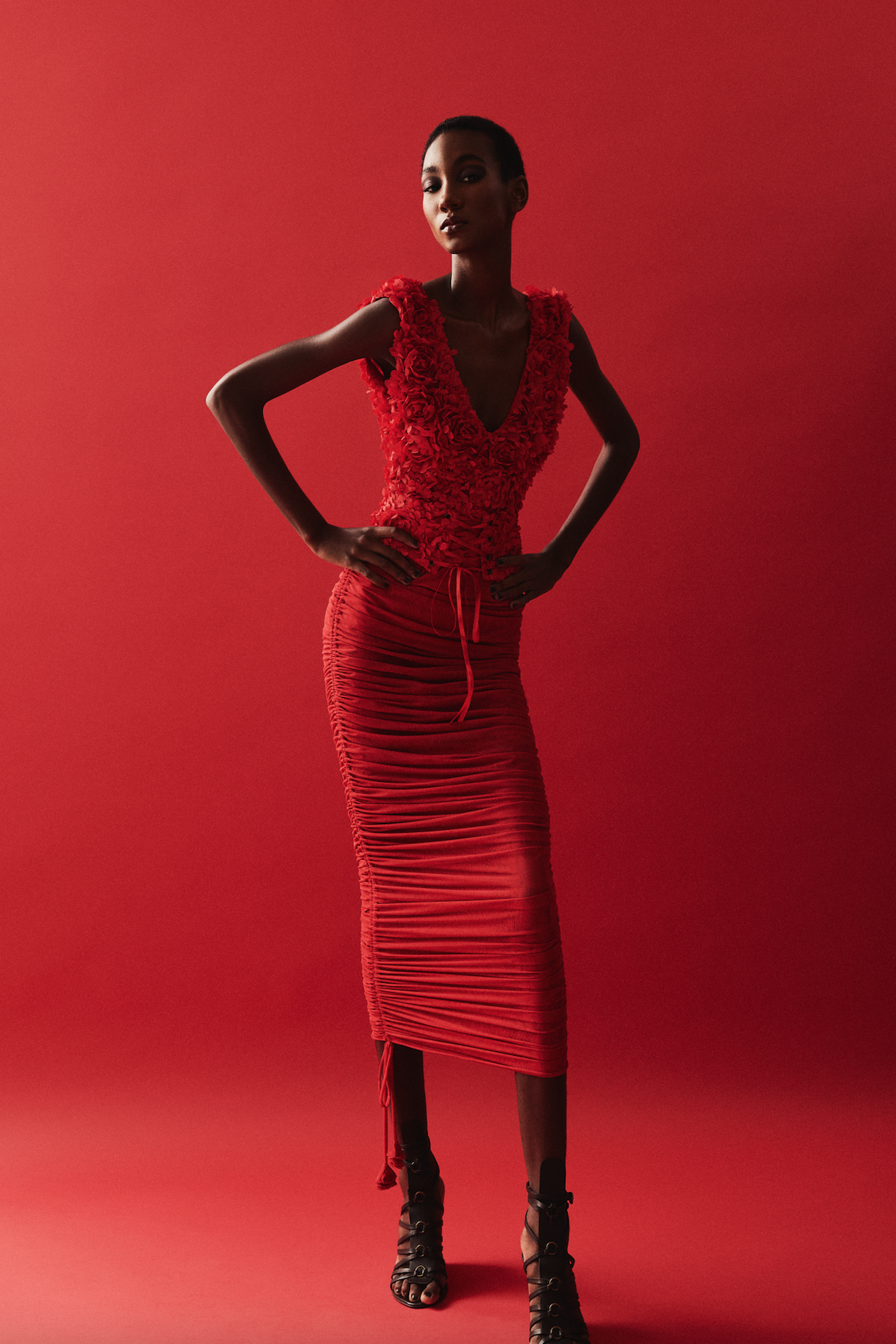 Saia Draped Pétales Collab Vanessa Abbud