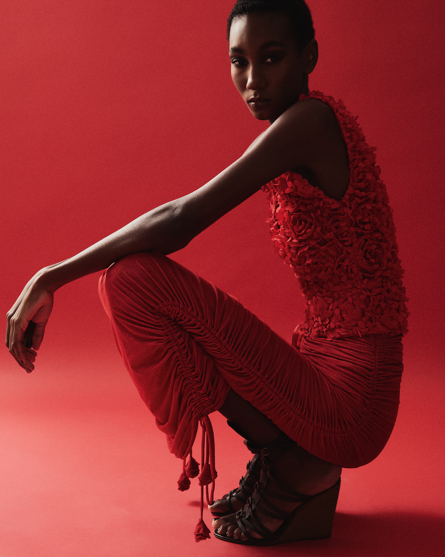 Saia Draped Pétales Collab Vanessa Abbud