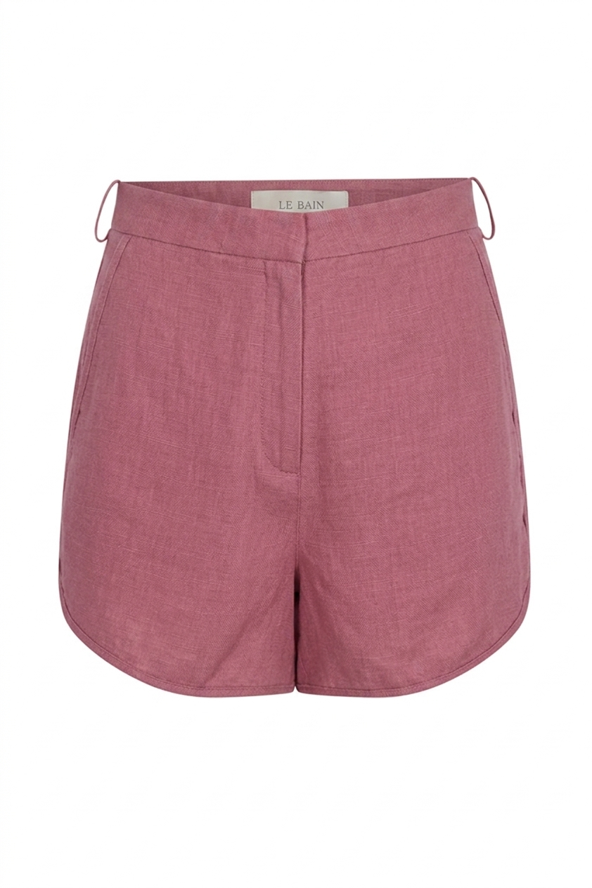 Shorts Linho Cintura Alta Líris