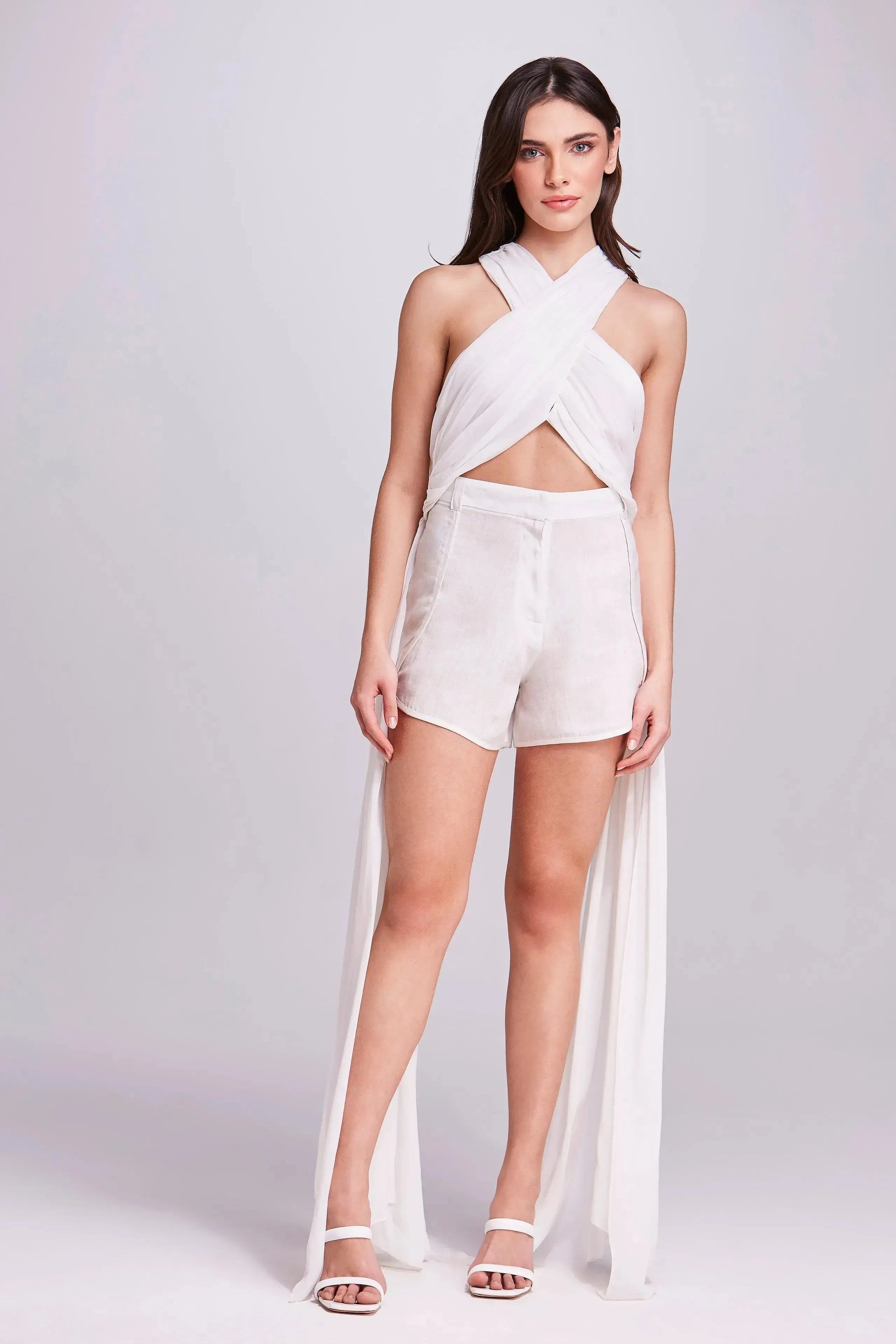 Top longo dreamscape off white