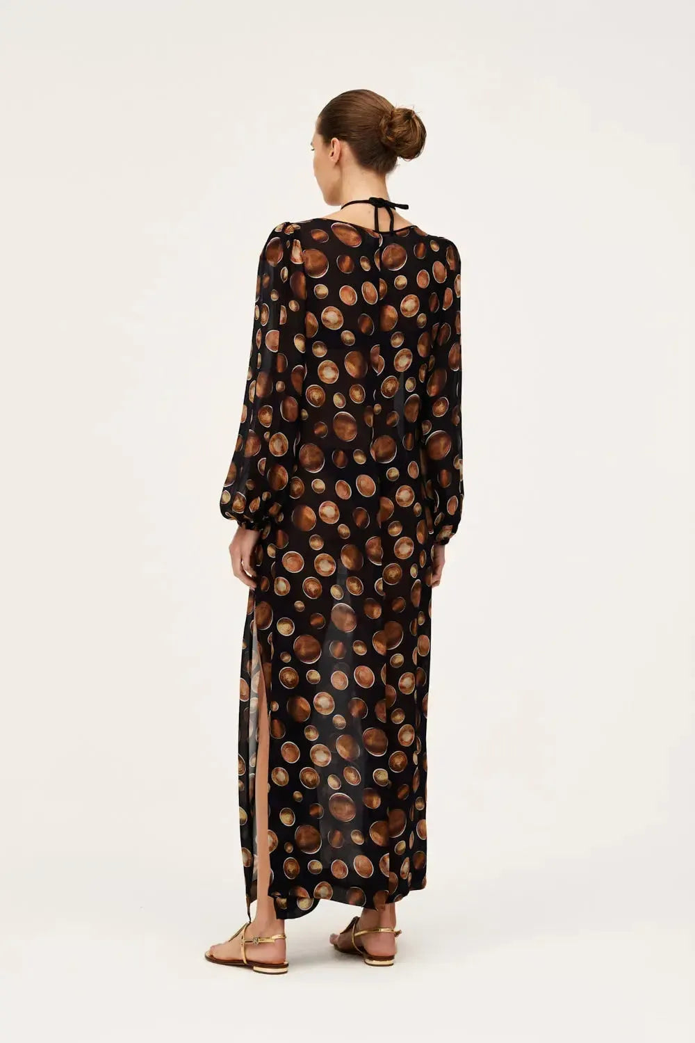 Vestido Kaftan Discos Black