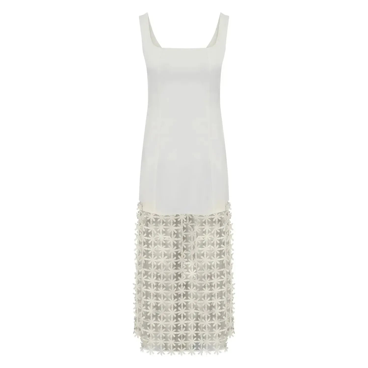 Vestido Laser Daisy Off White