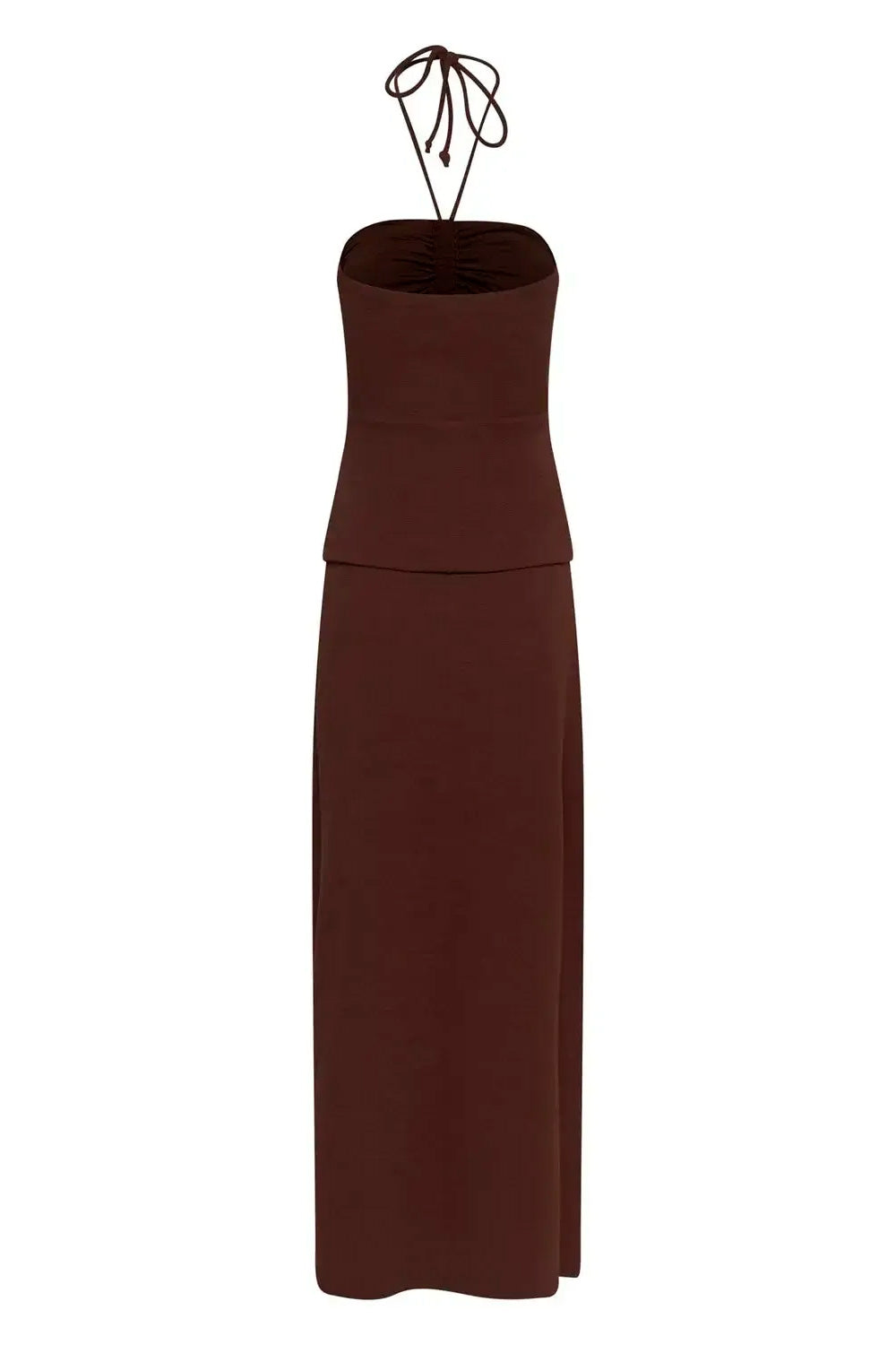 Vestido Longo Aviamento Concha Cinnamon