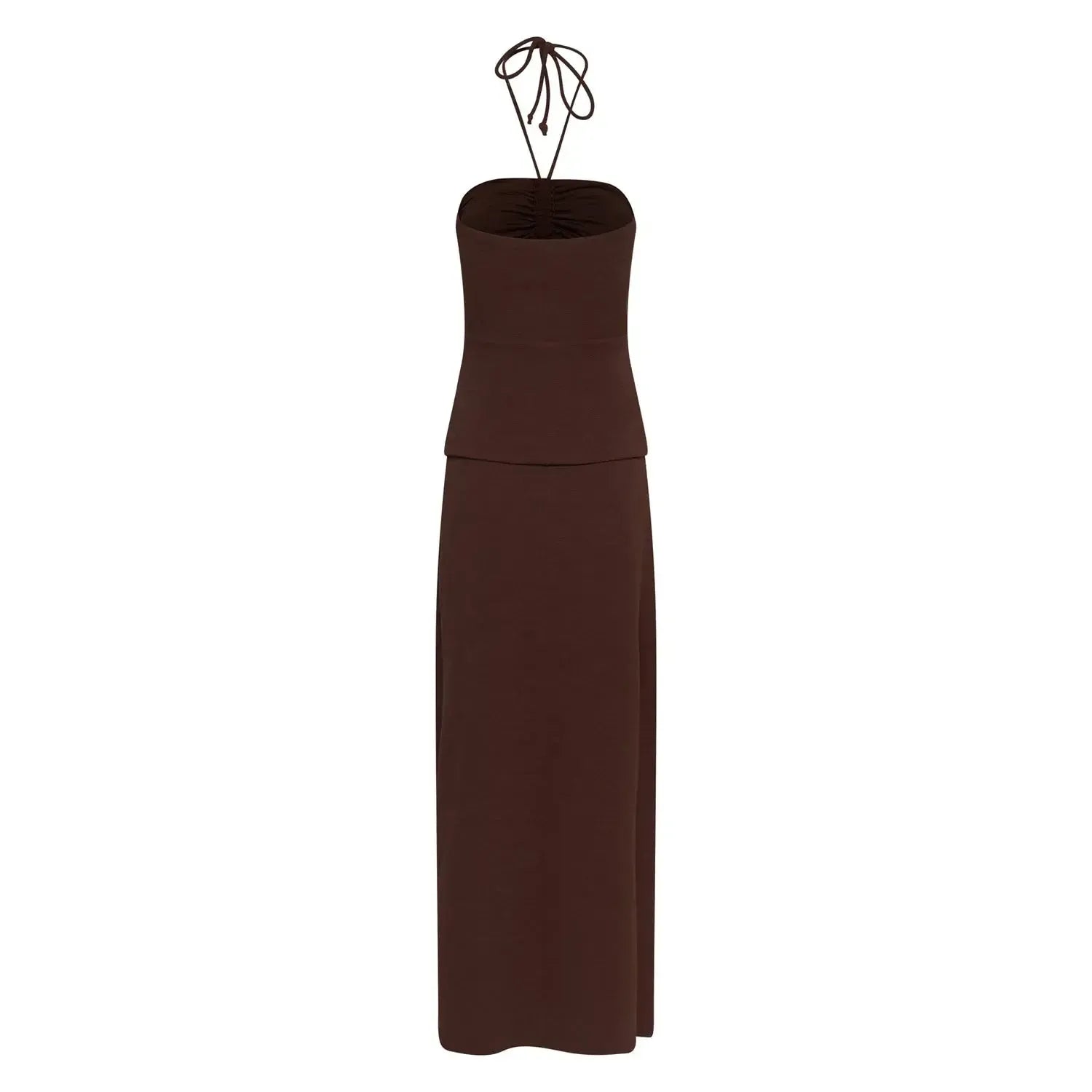 Vestido Longo Aviamento Concha Cinnamon