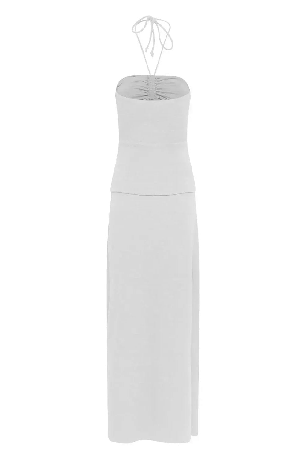 Vestido Longo Aviamento Concha Off White