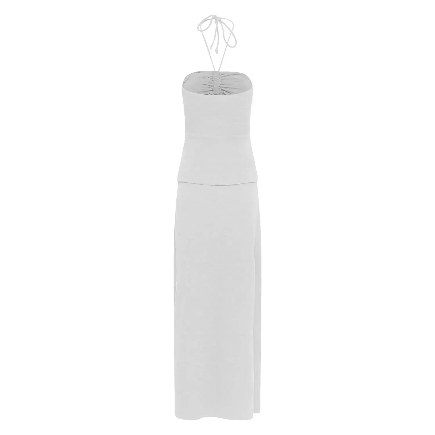 Vestido Longo Aviamento Concha Off White