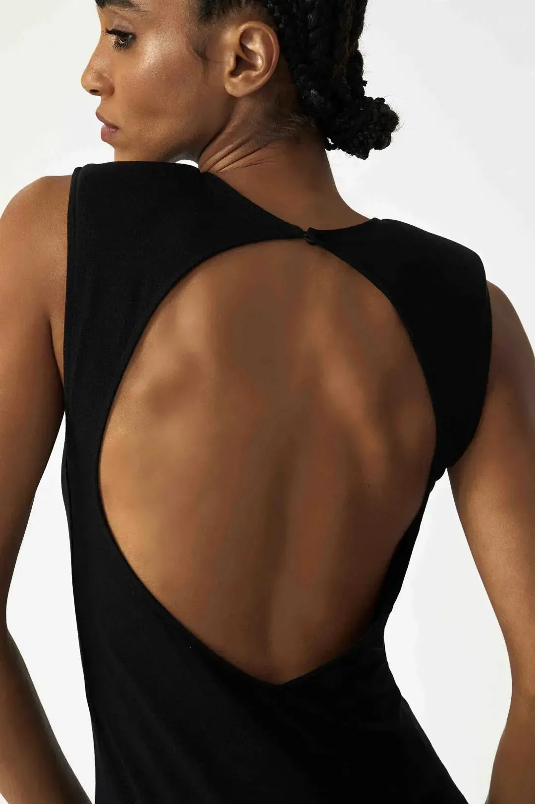 Vestido cut out knit black