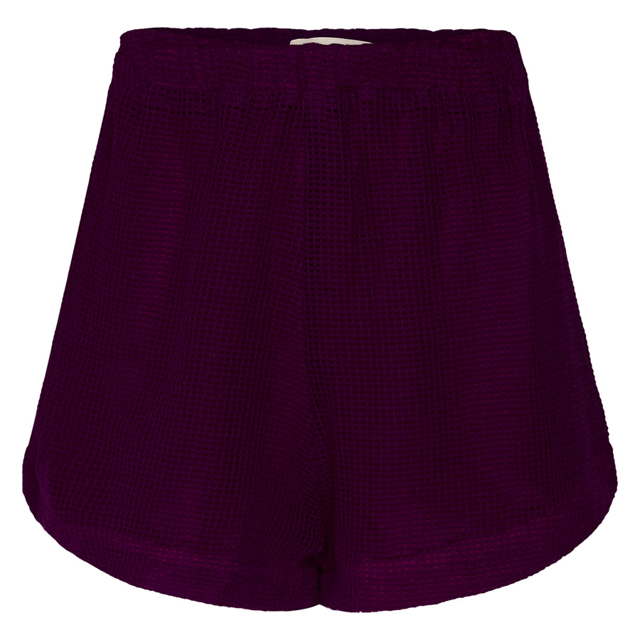 Shorts Tela Cós Elástico Marsala